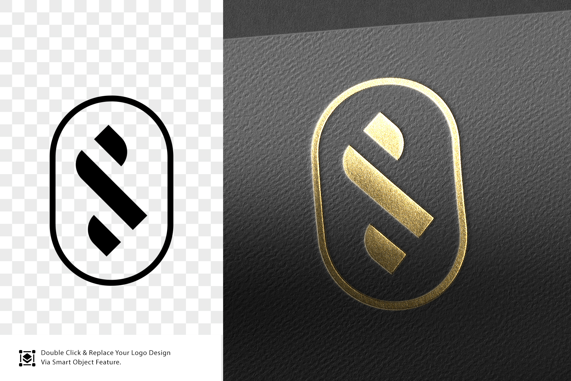 3D logo mockup