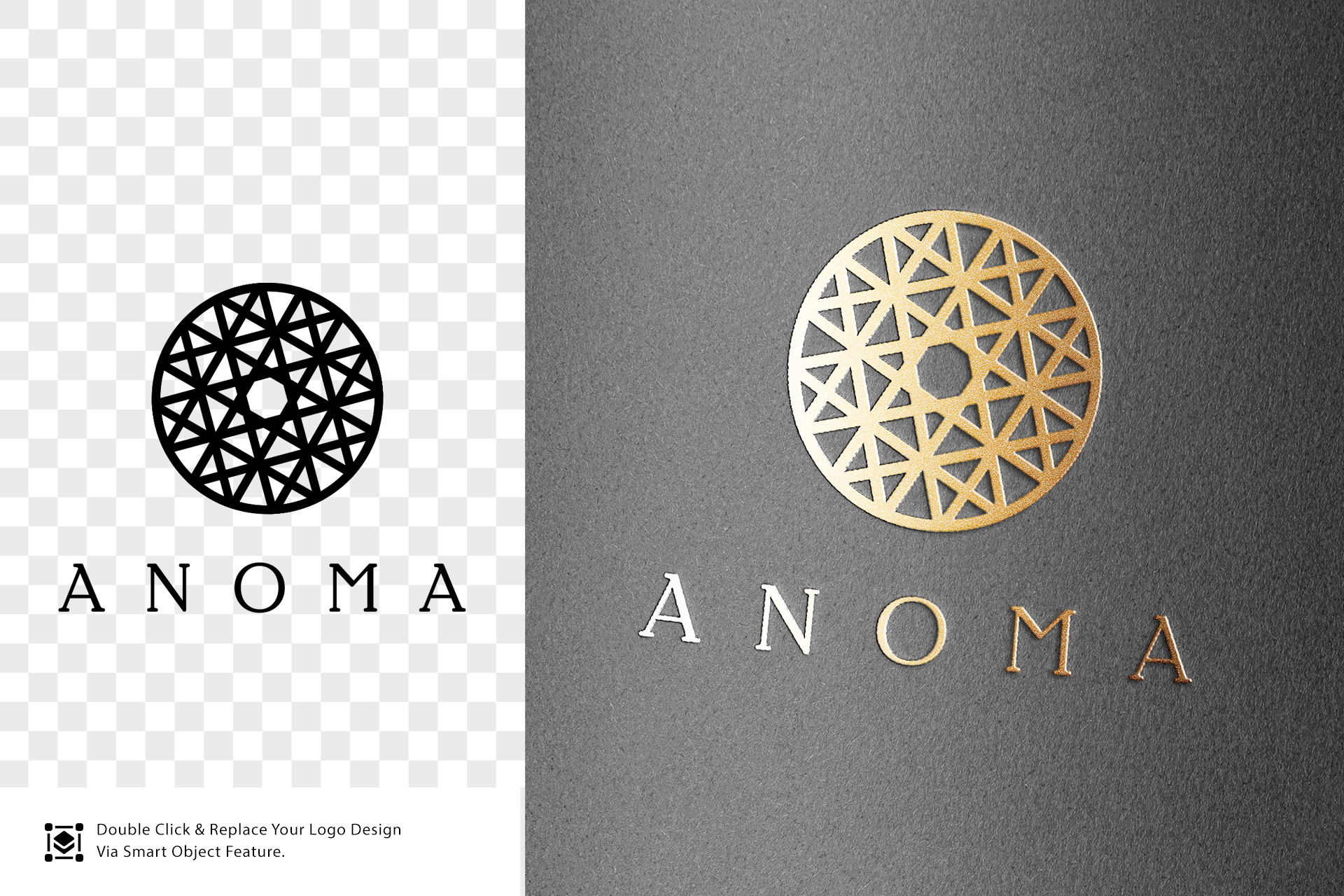 3D logo mockup