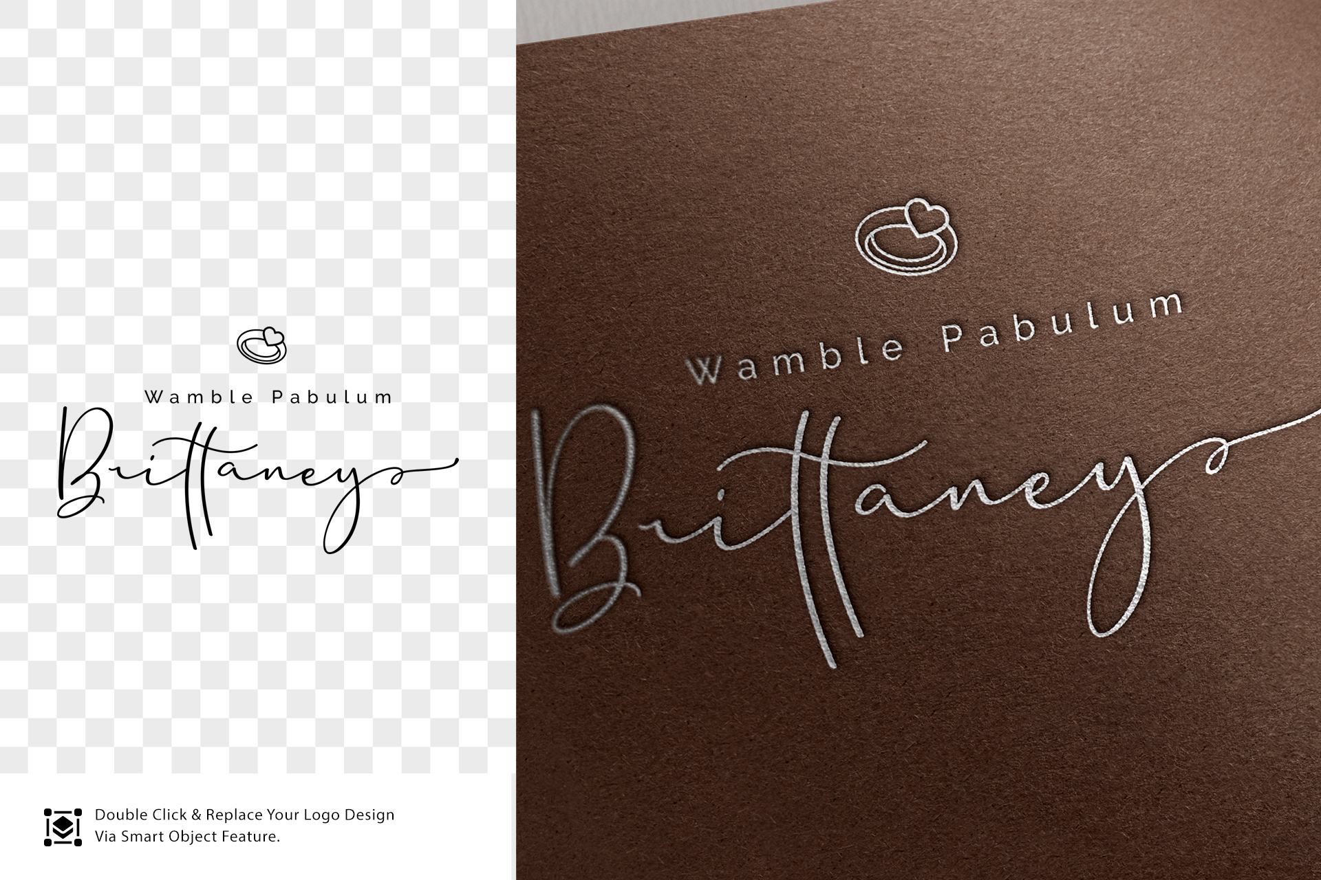 3D logo mockup