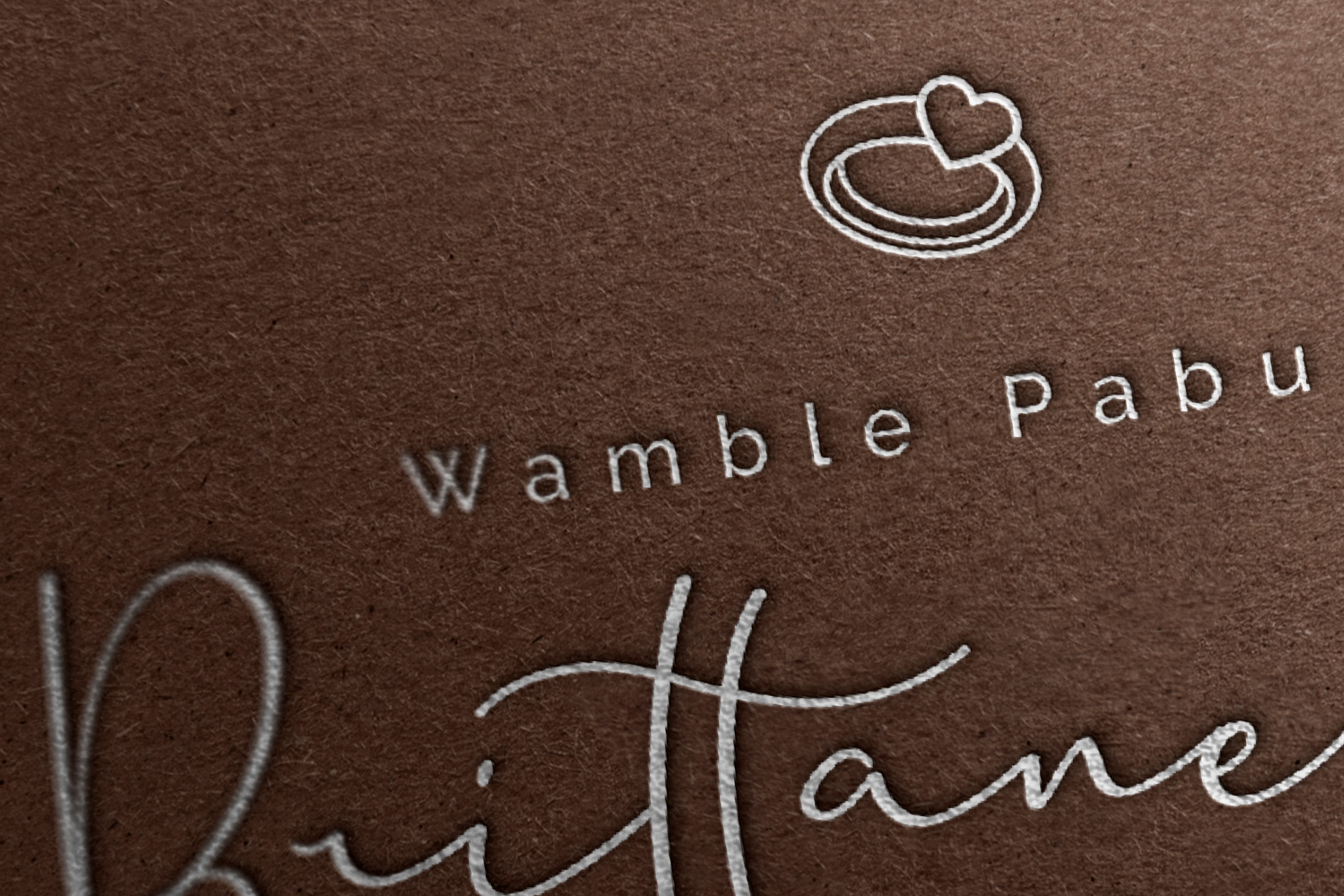 3D logo mockup