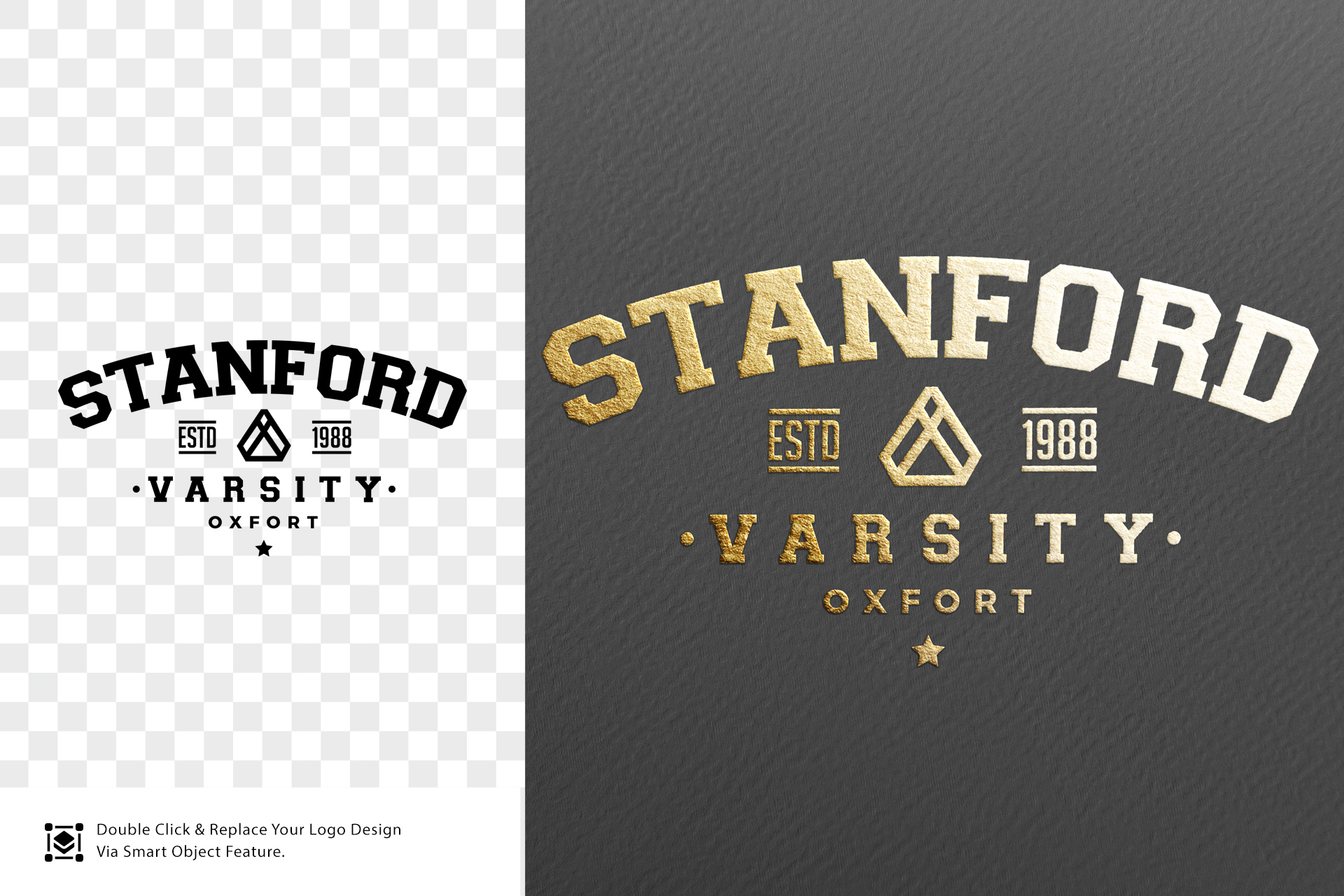 3D logo mockup