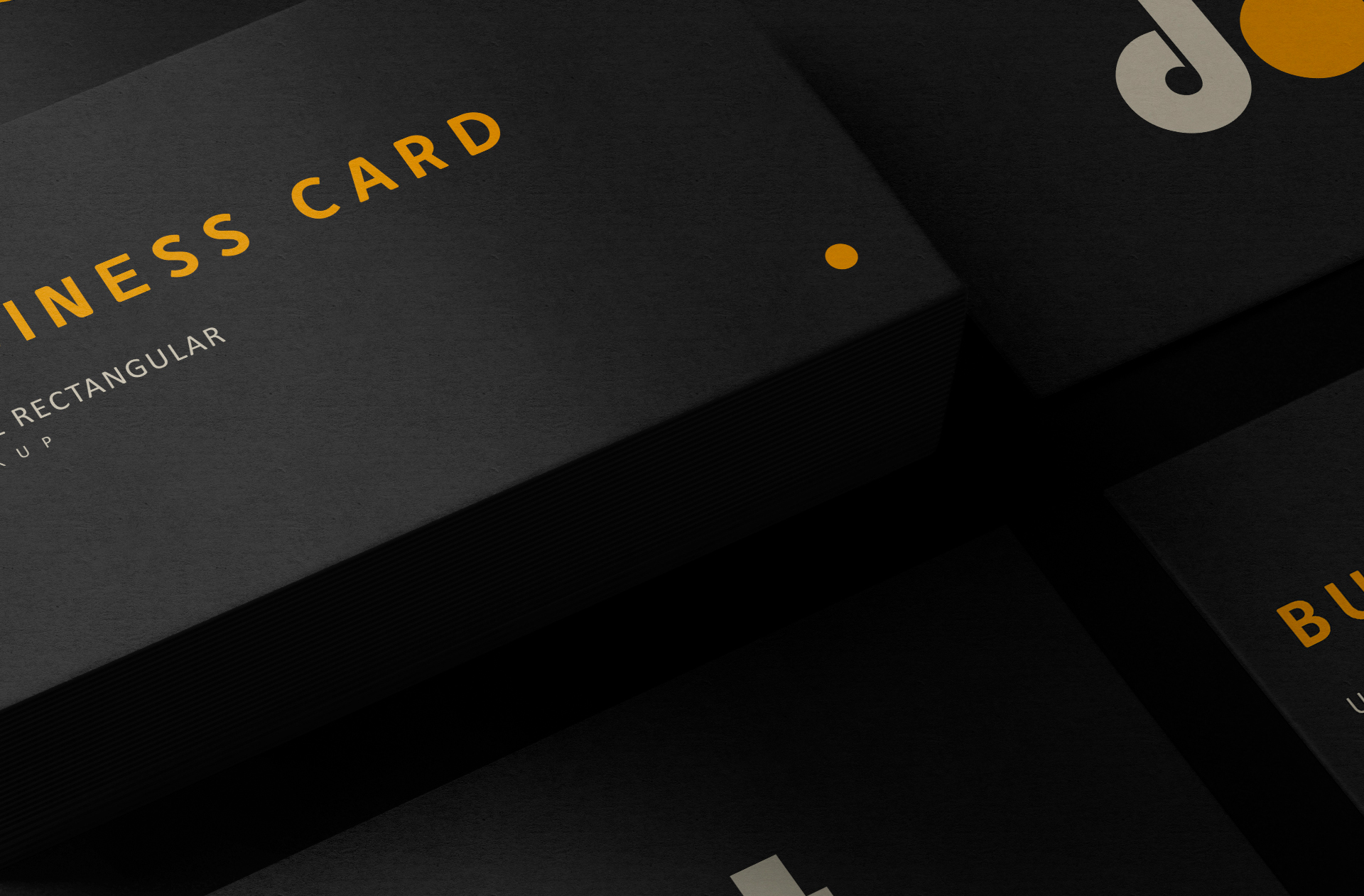 black business card