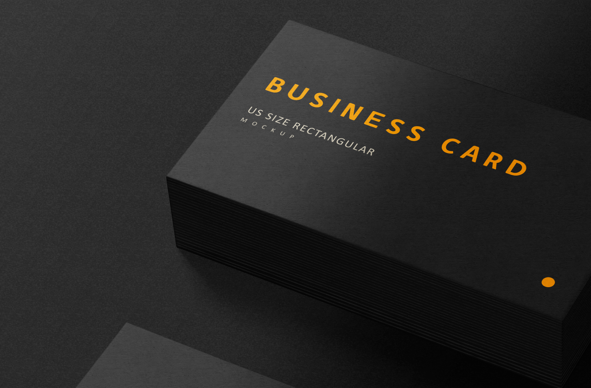 black business card