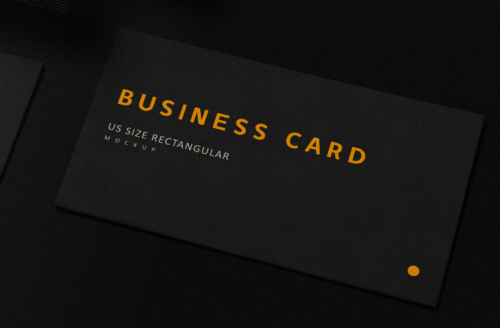 black business card