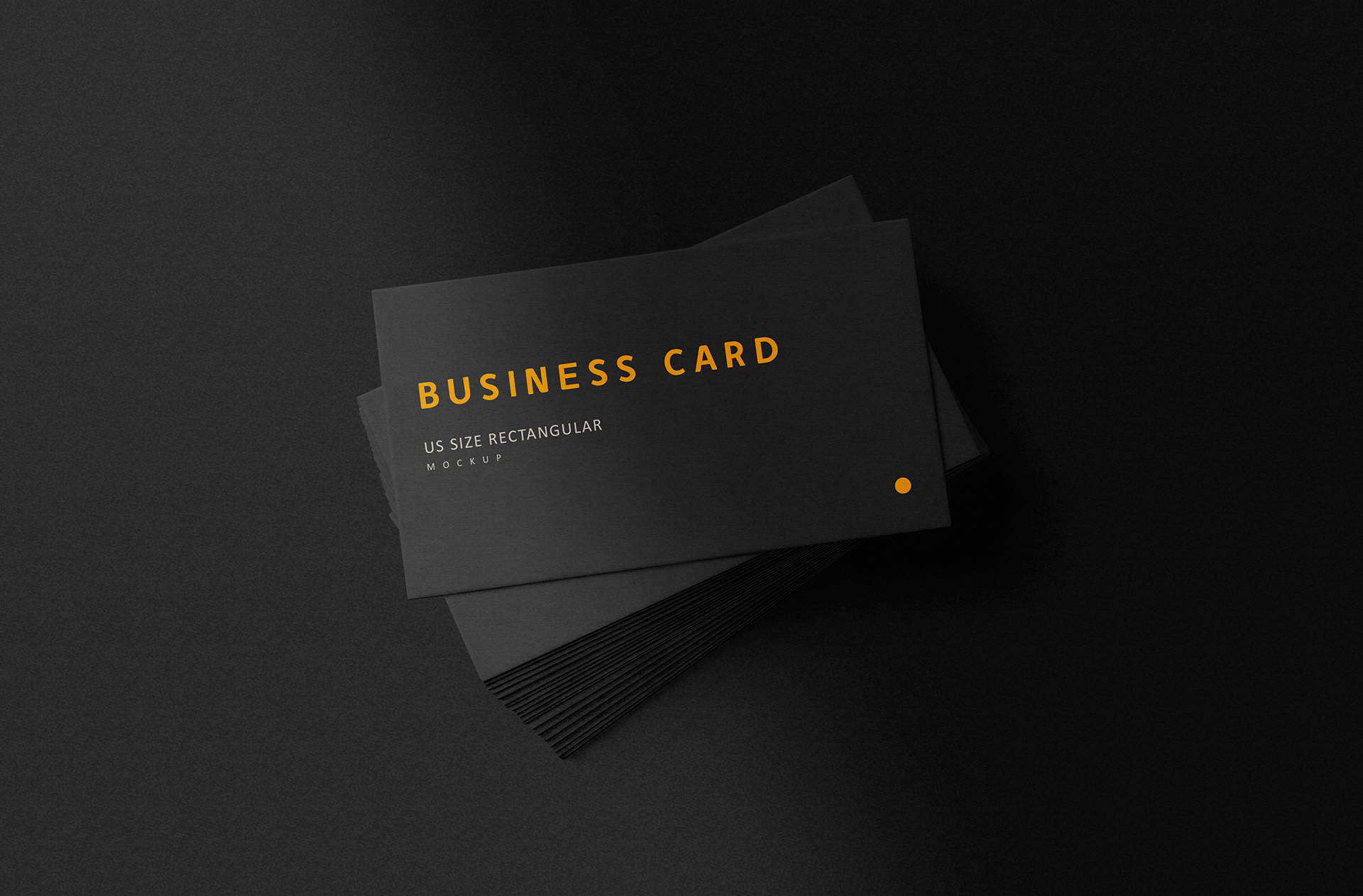 Top View Business Card Mockup – Professional Layout