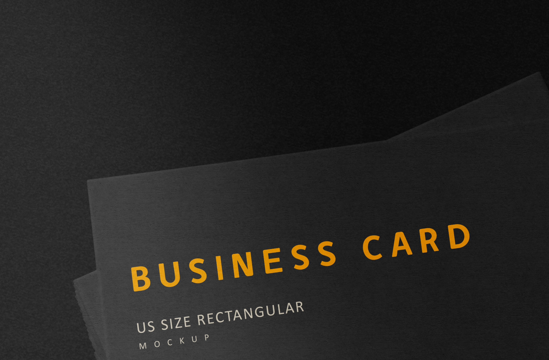 black business card