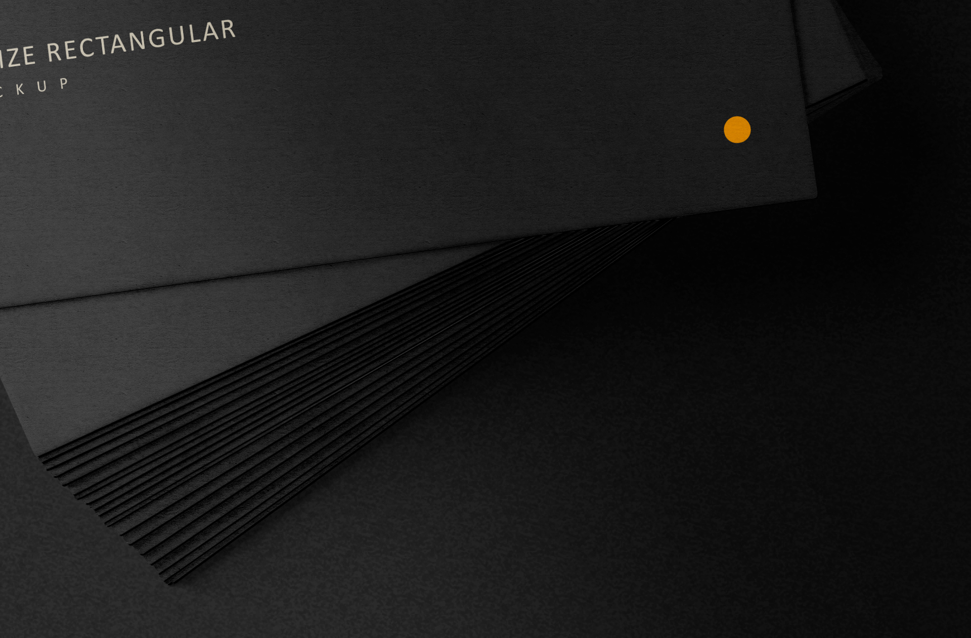 black business card
