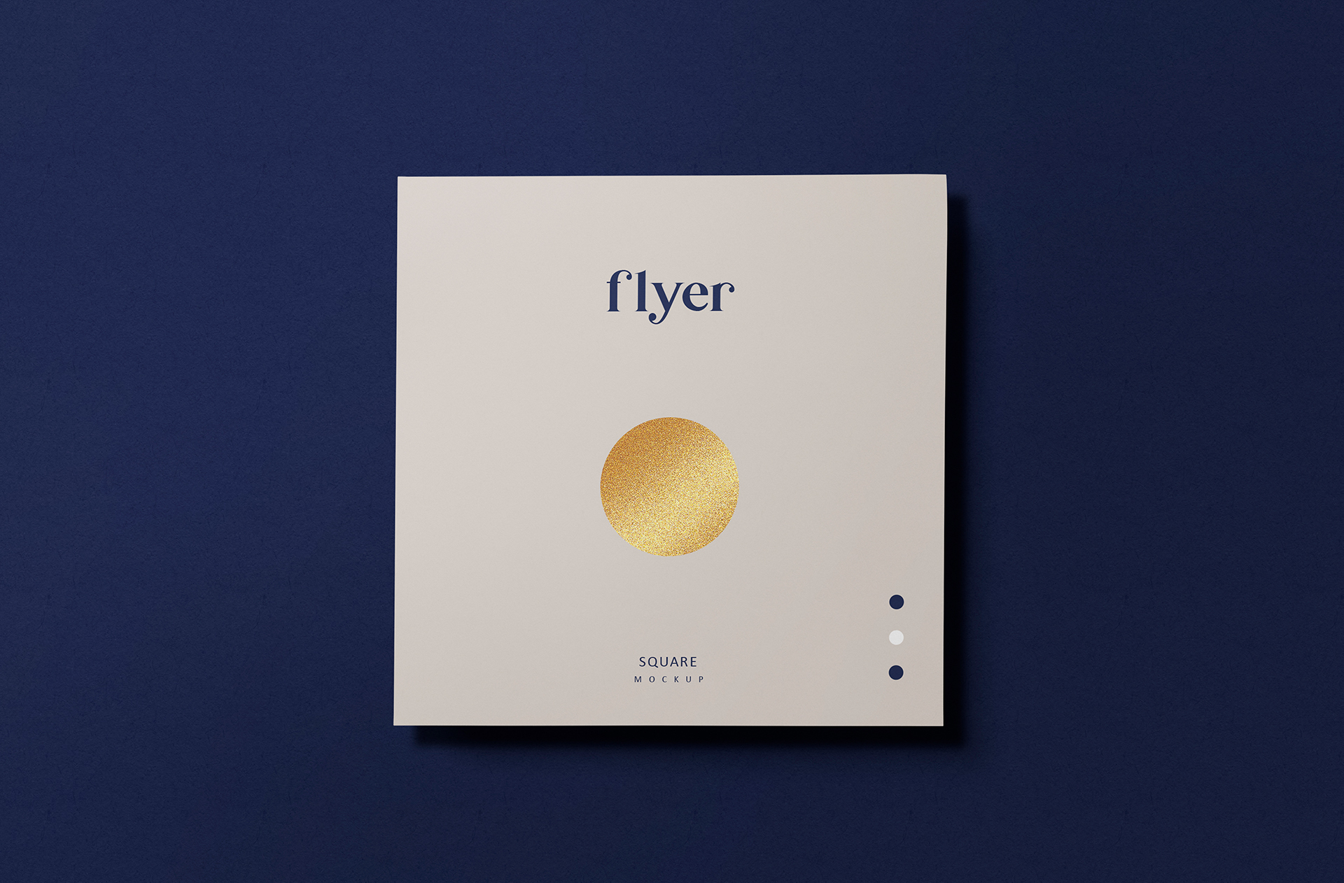 Top View Flyer Mockup – Minimalist Print Design