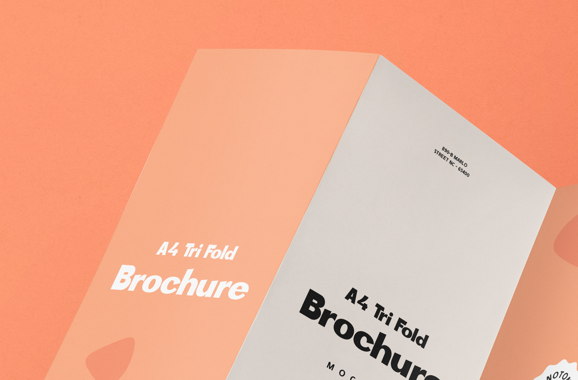 advertising flyer mock-up