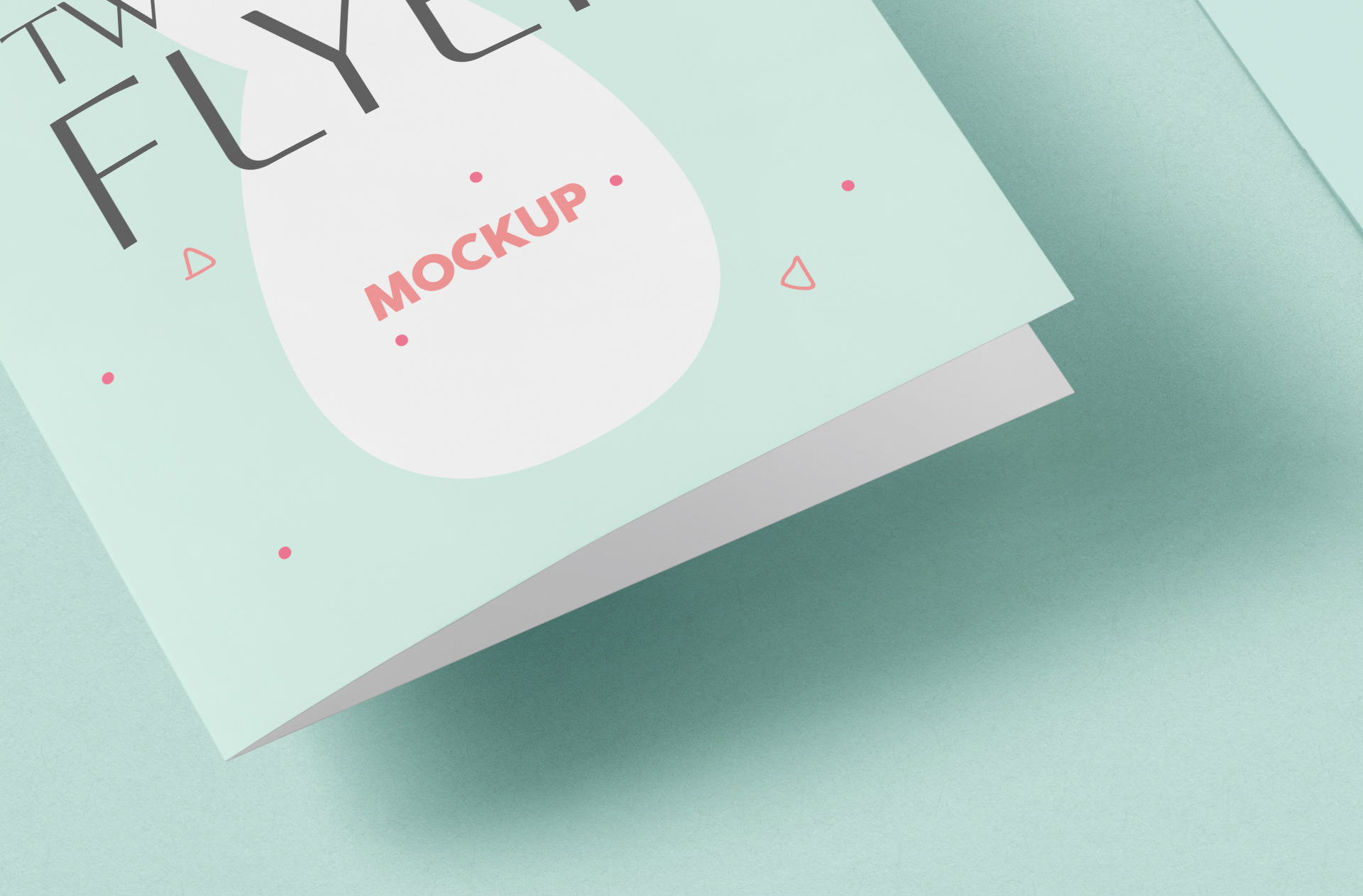 advertising flyer mock-up