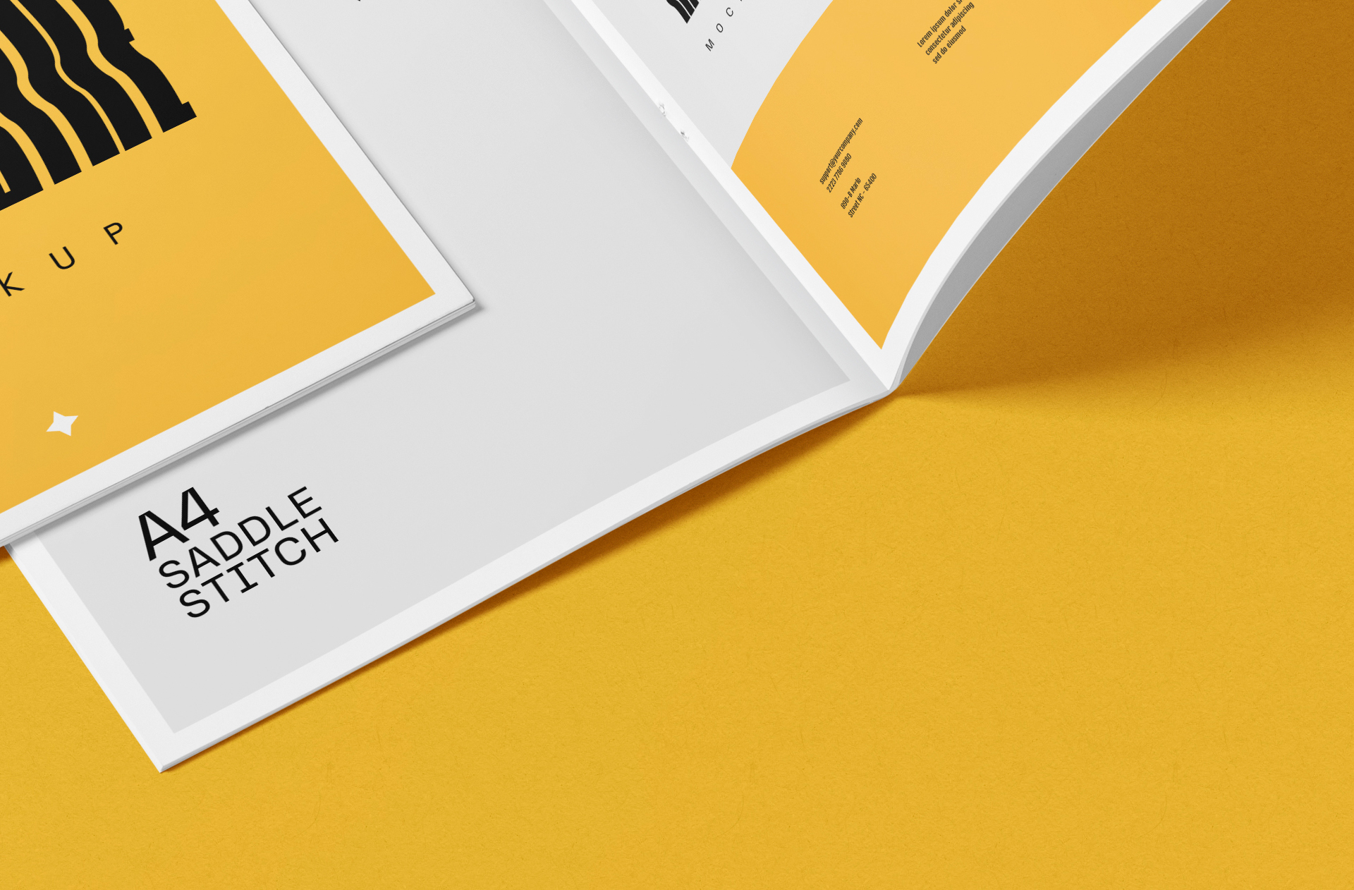 advertising booklet mock-up