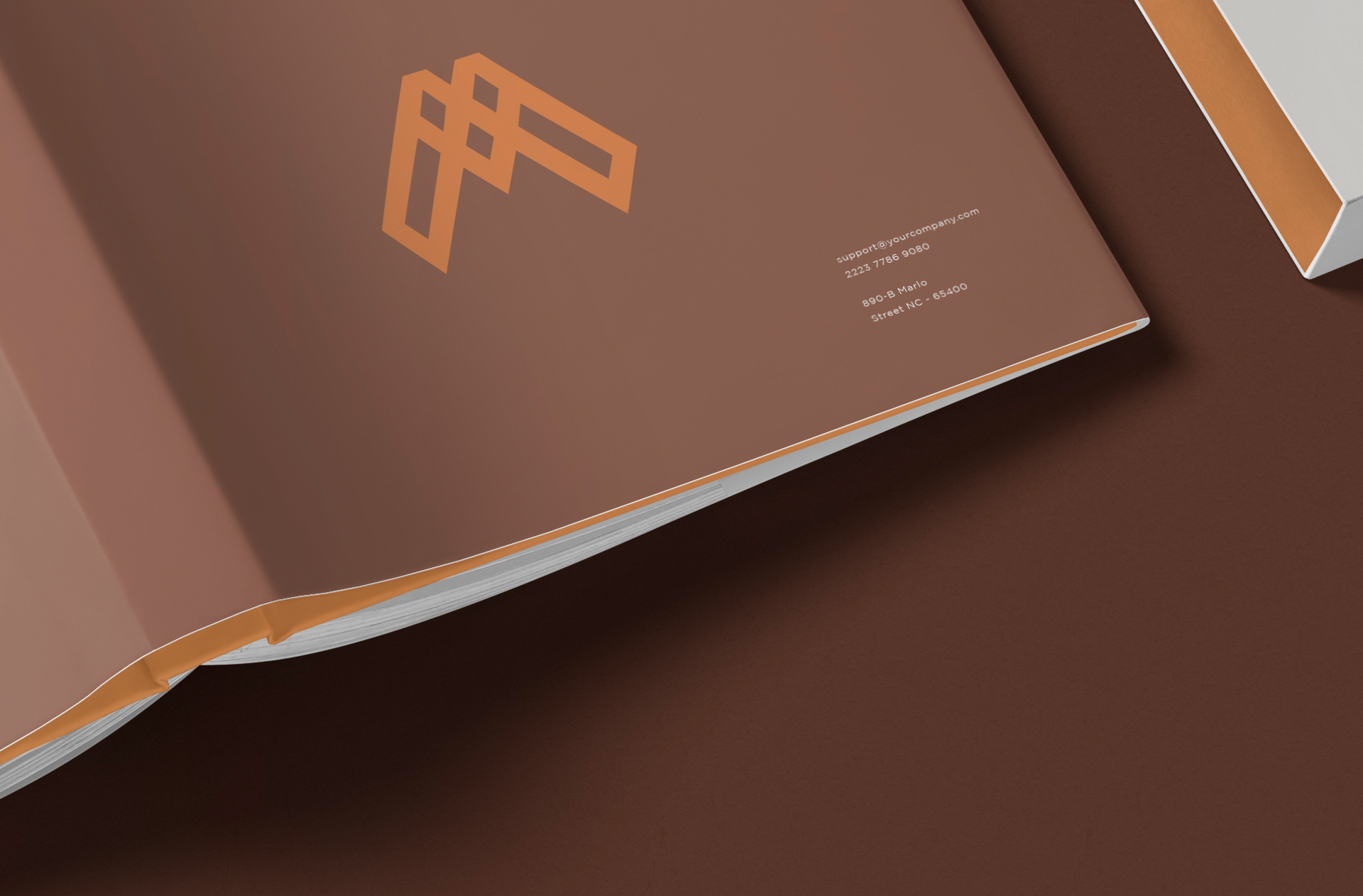advertising book mock-up