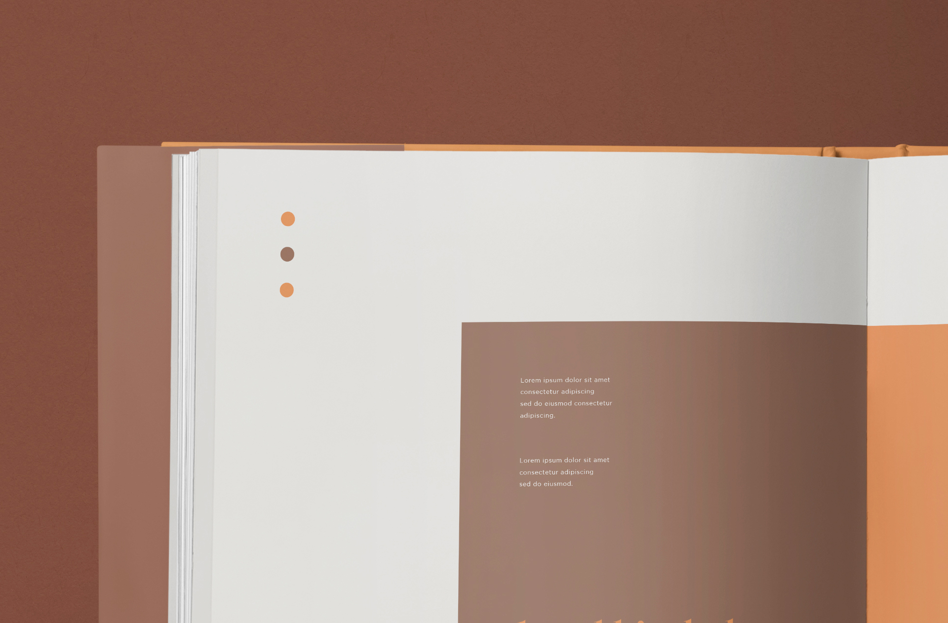advertising book mock-up