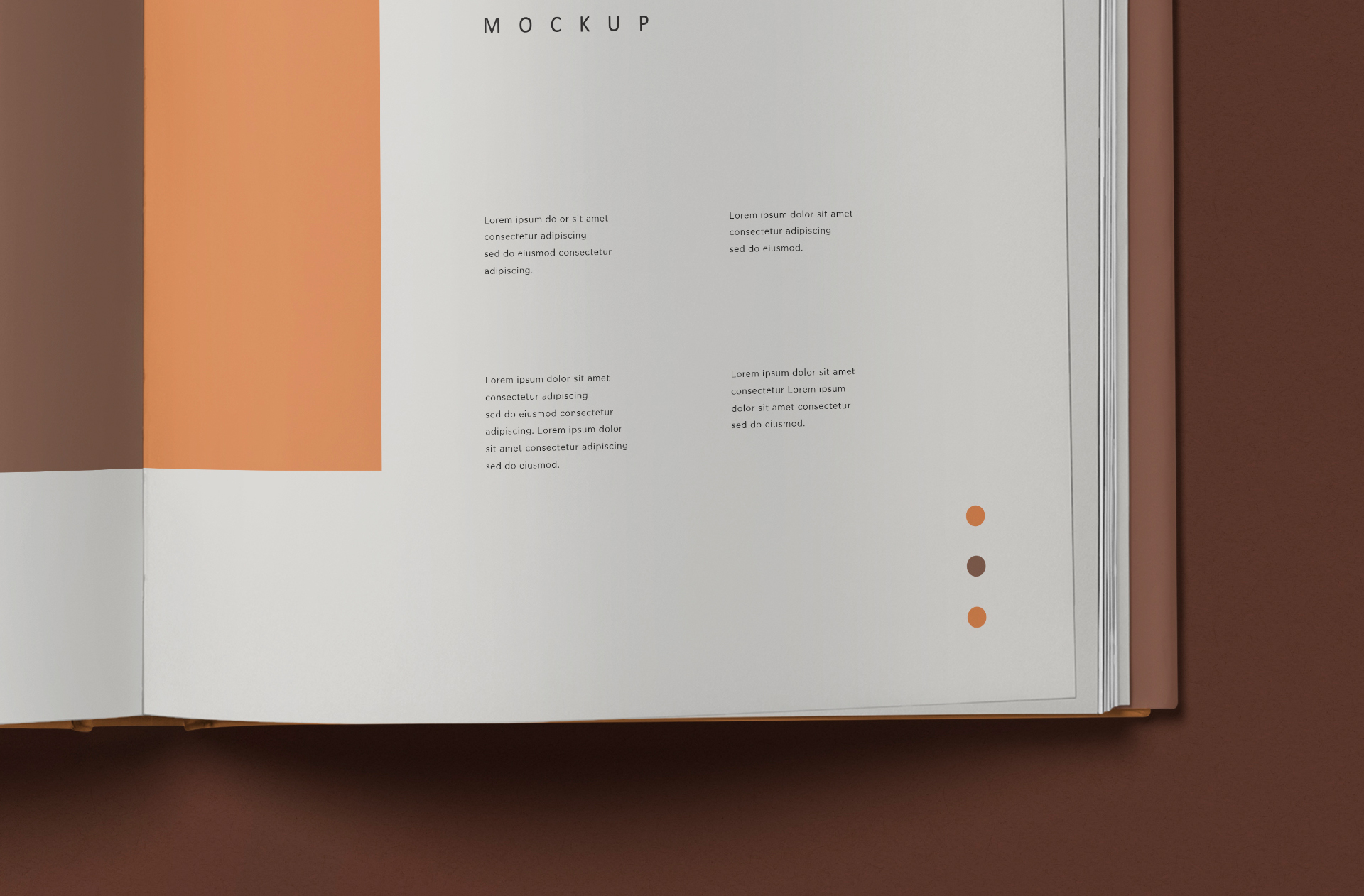 advertising book mock-up