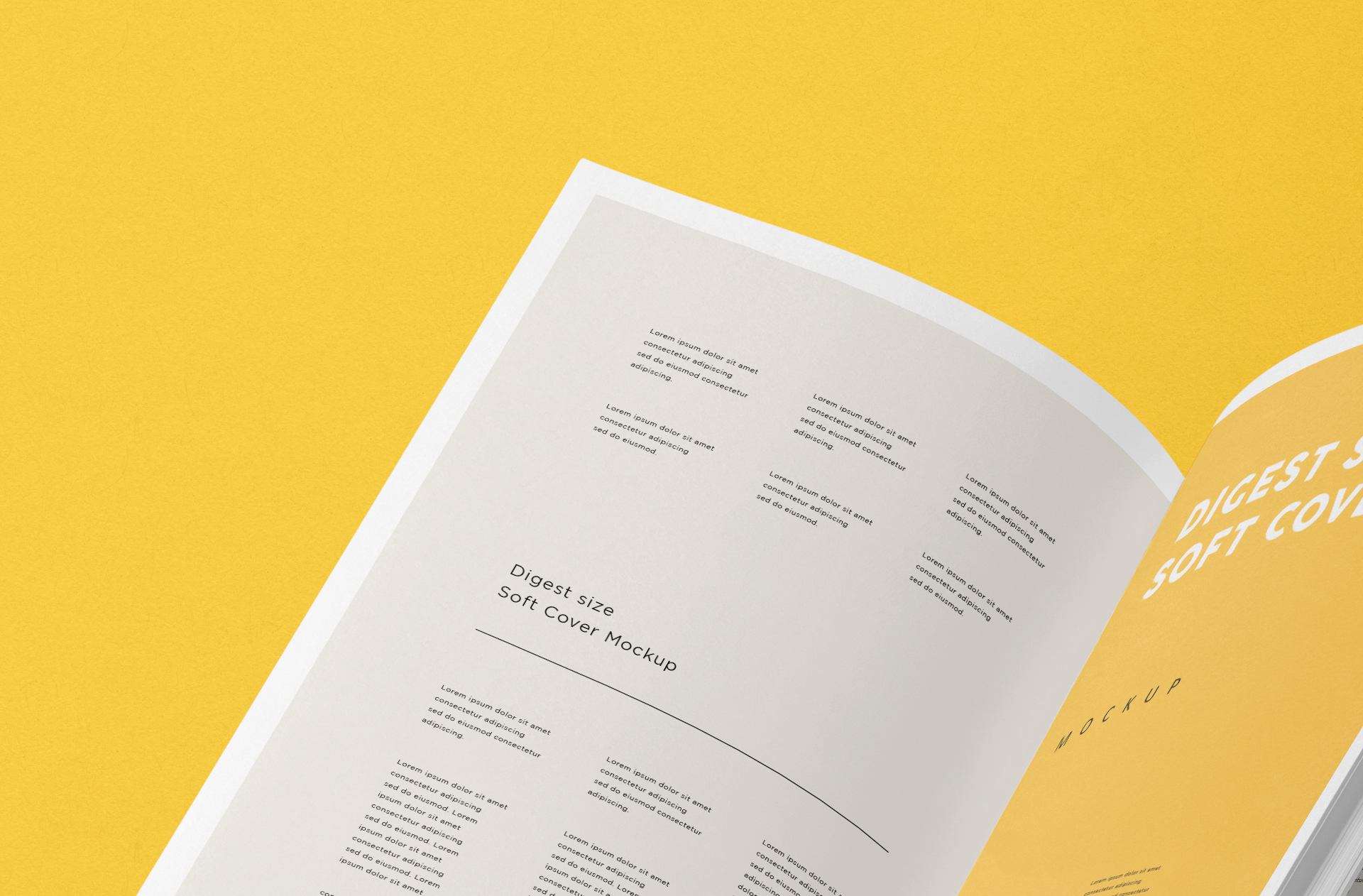 advertising book mock-up