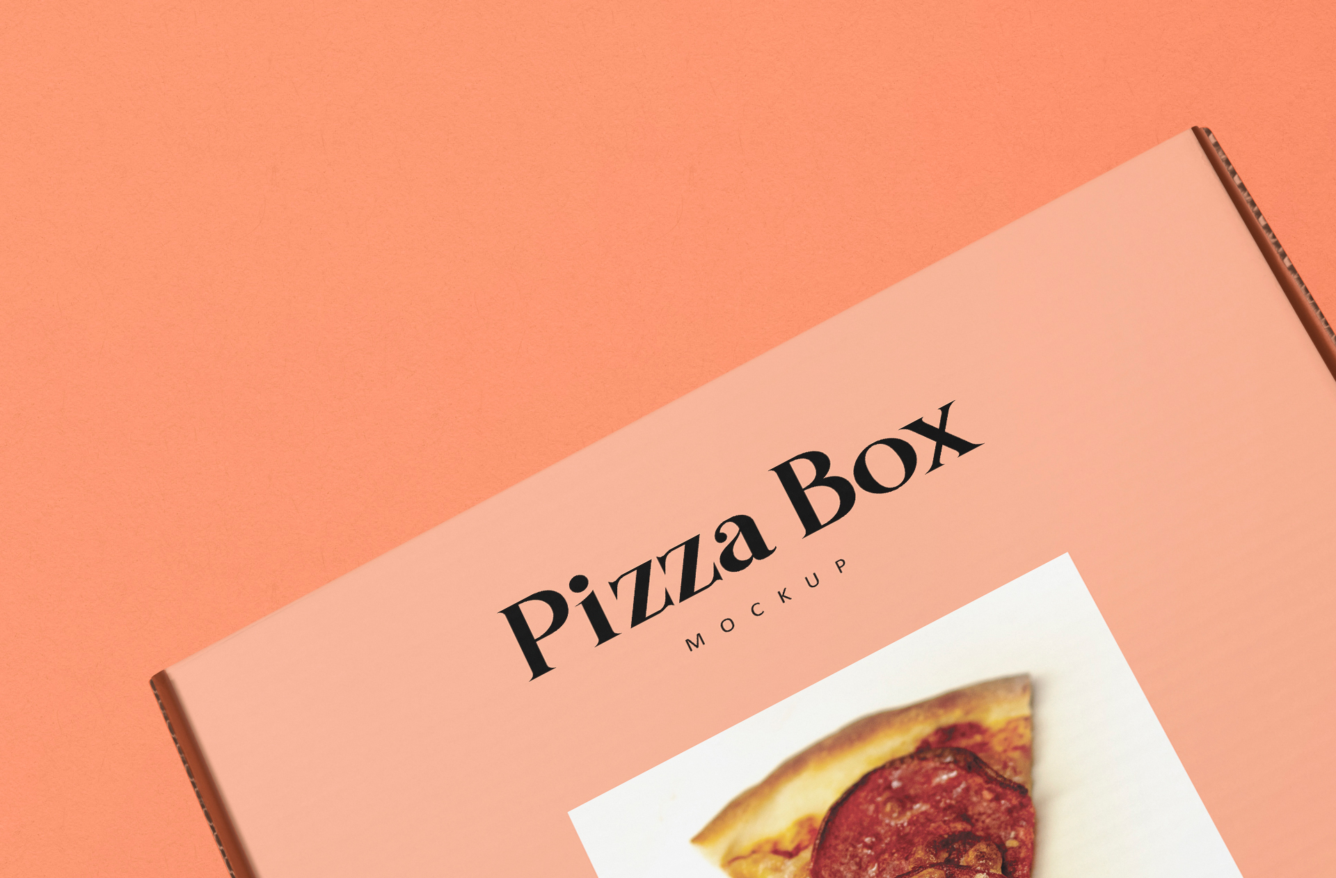 cardboard pizza box PSD