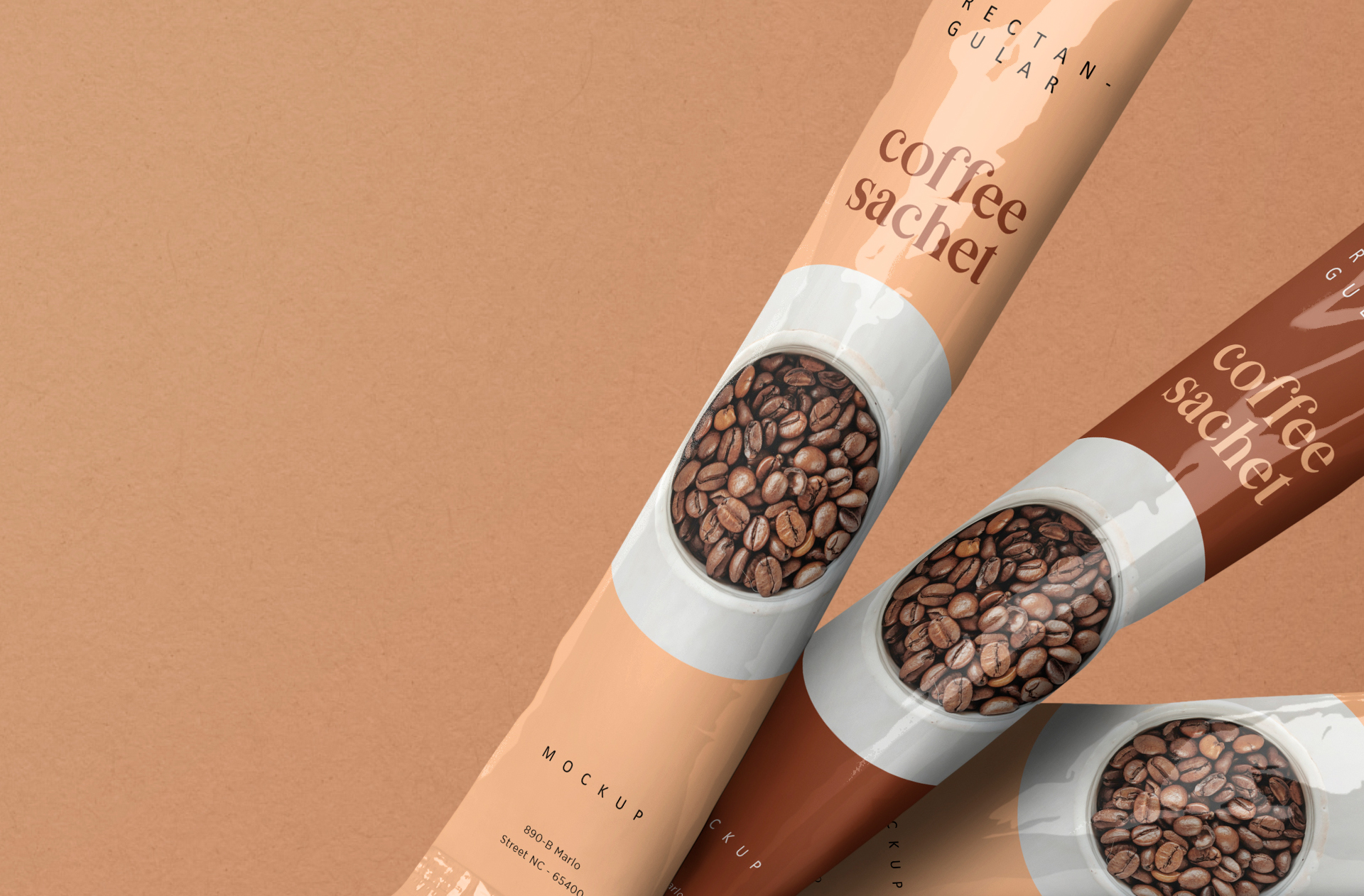 3D sachet mockup