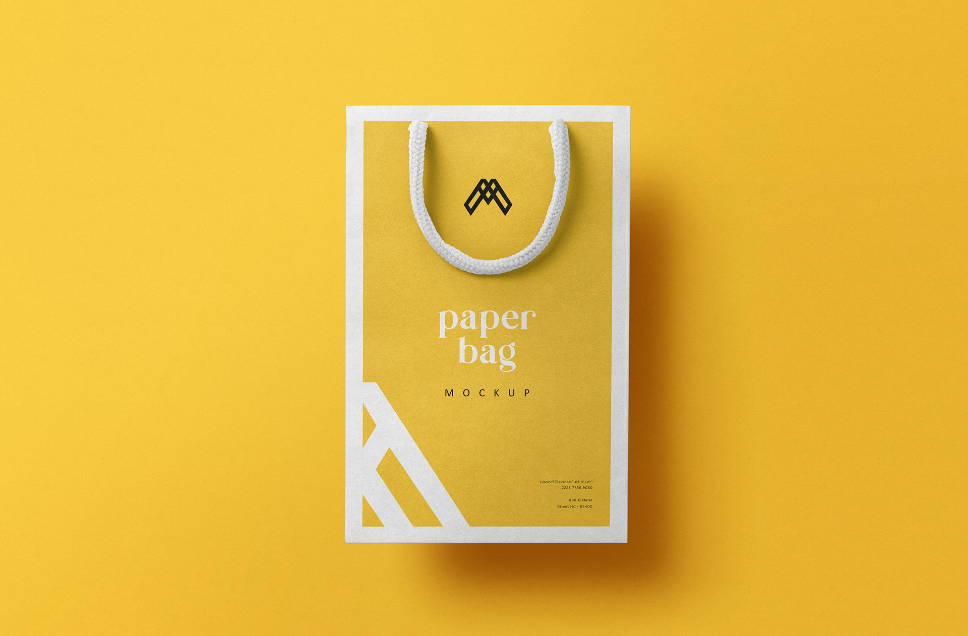 Paper Bag Mockup for Realistic Branding
