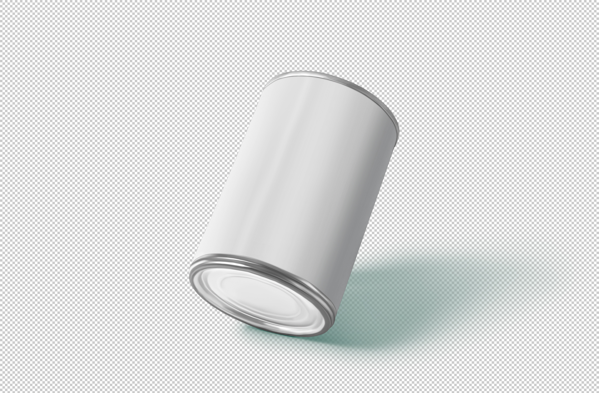 3D tin can mockup