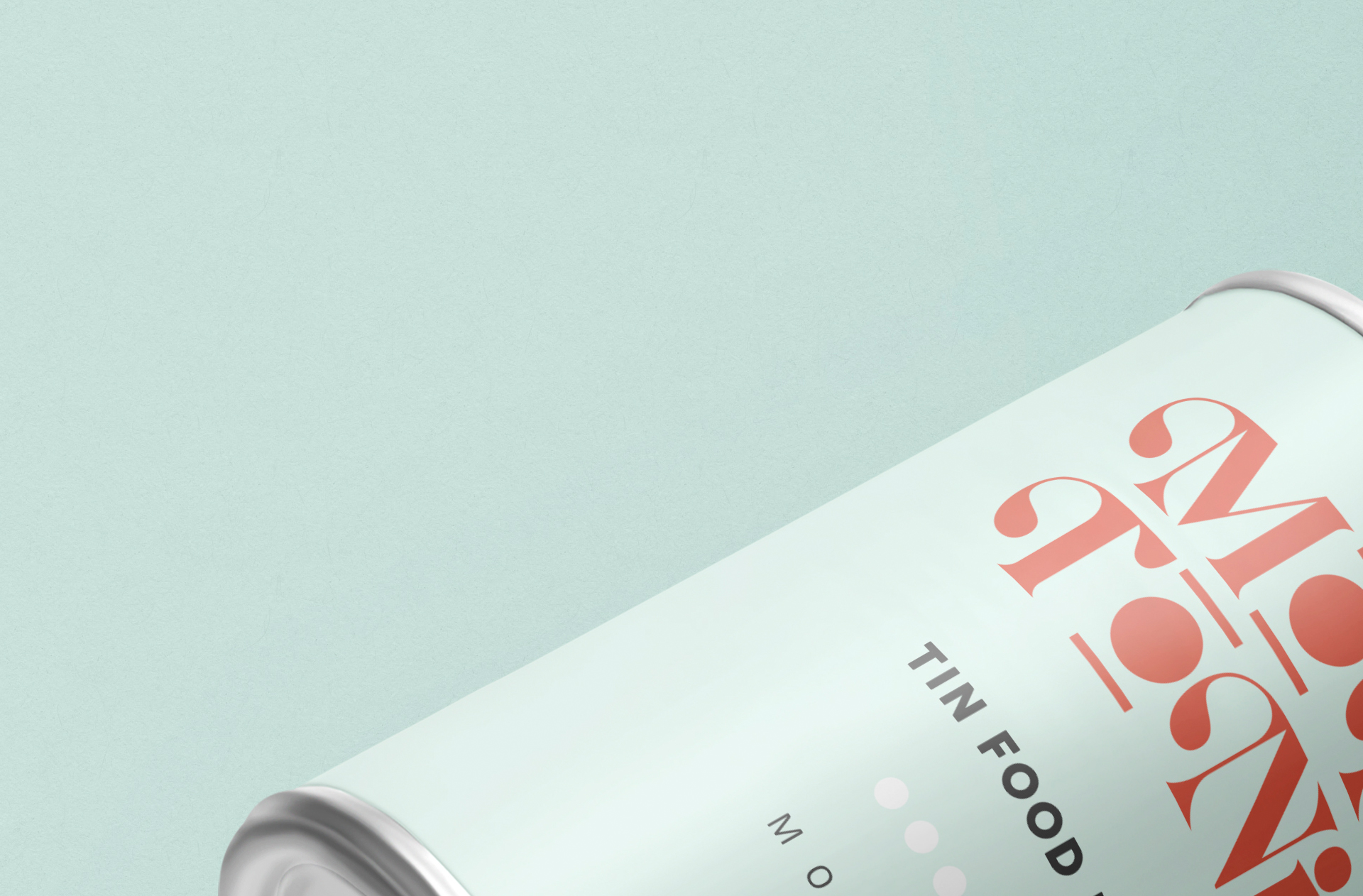 aluminum tin mockup