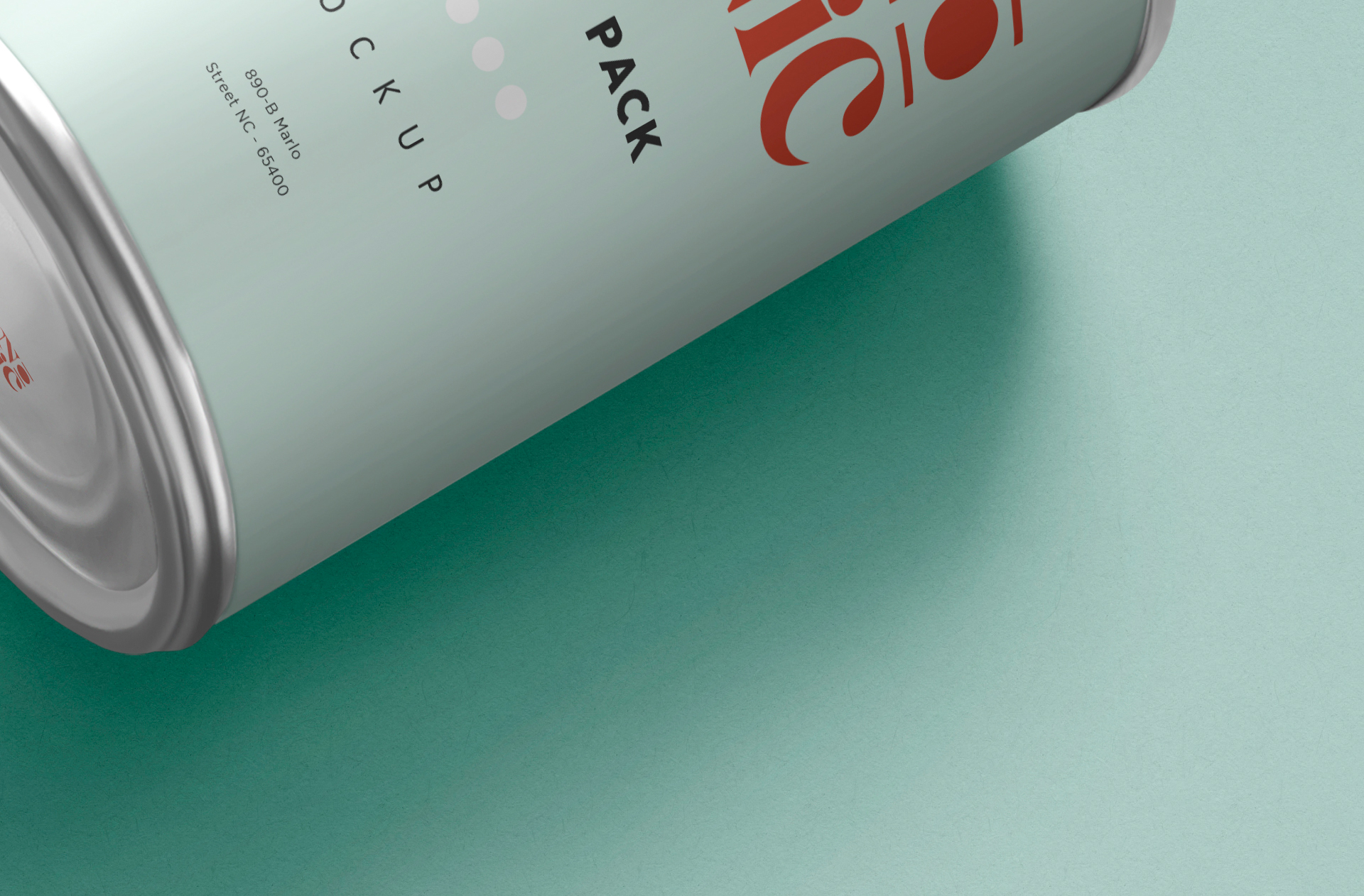 aluminum tin mockup