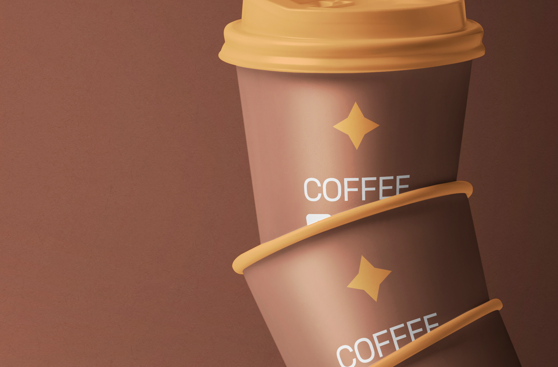 coffee shop branding PSD