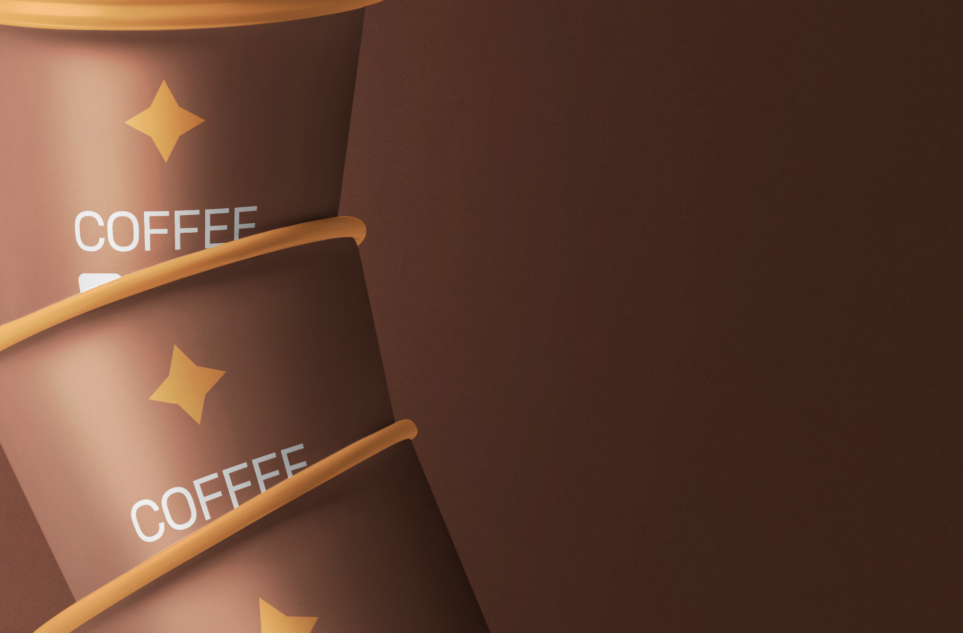 coffee shop branding PSD