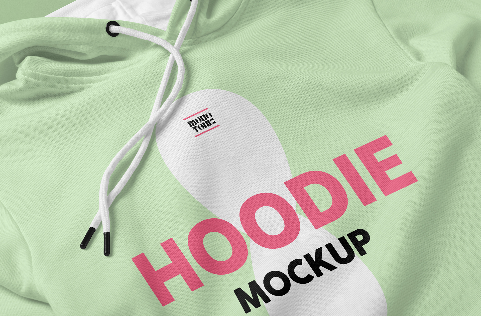 Close-Up Pullover Hoodie Mockup