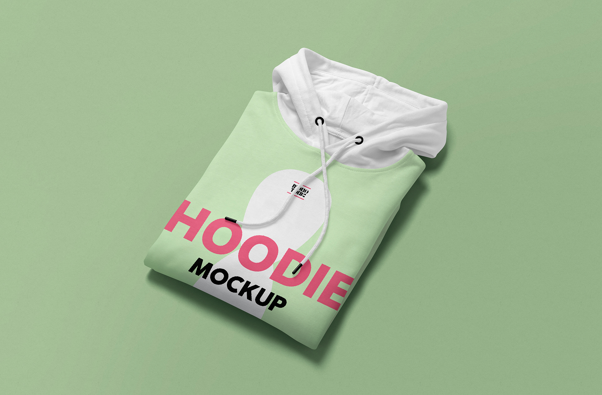 Folded Pullover Hoodie Mockup