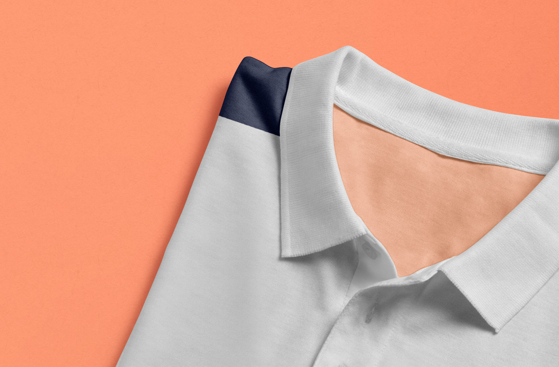 folded polo mock-up