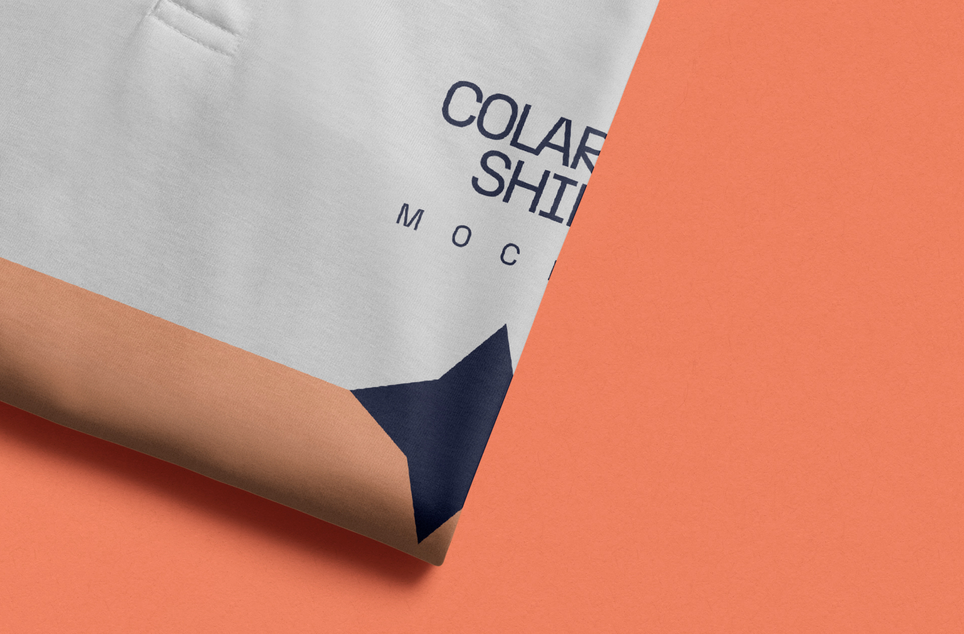 folded polo mock-up