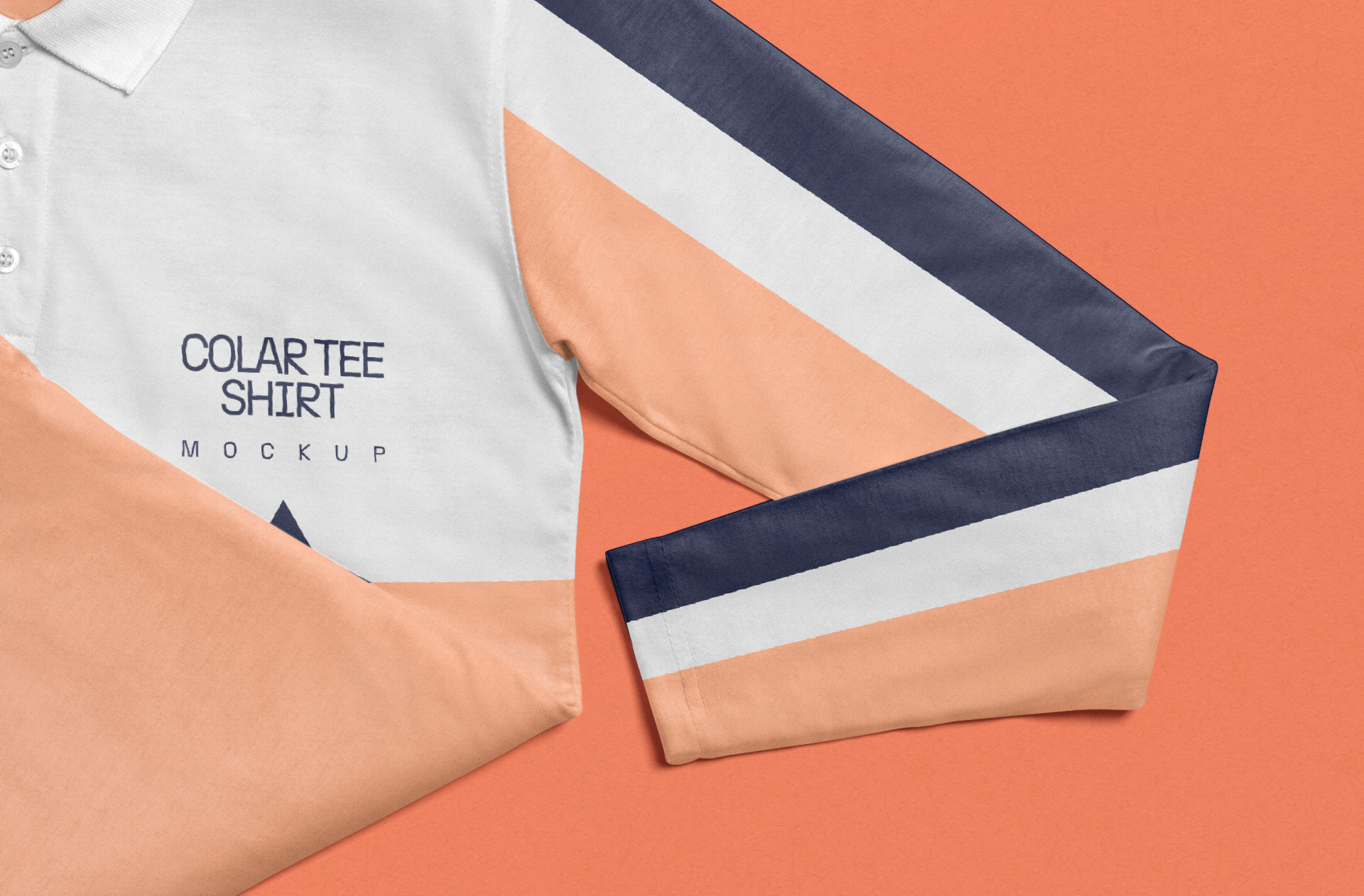 angled polo shirt mock-up