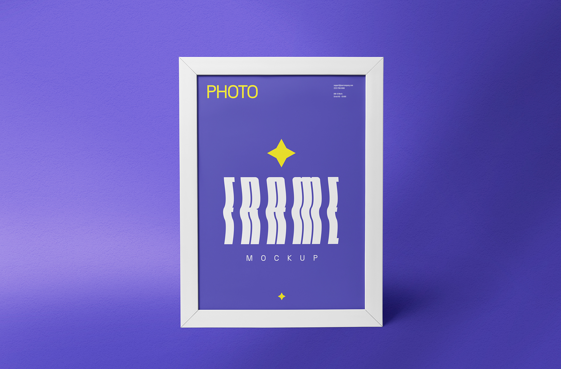 Standing Photo Frame Mockup