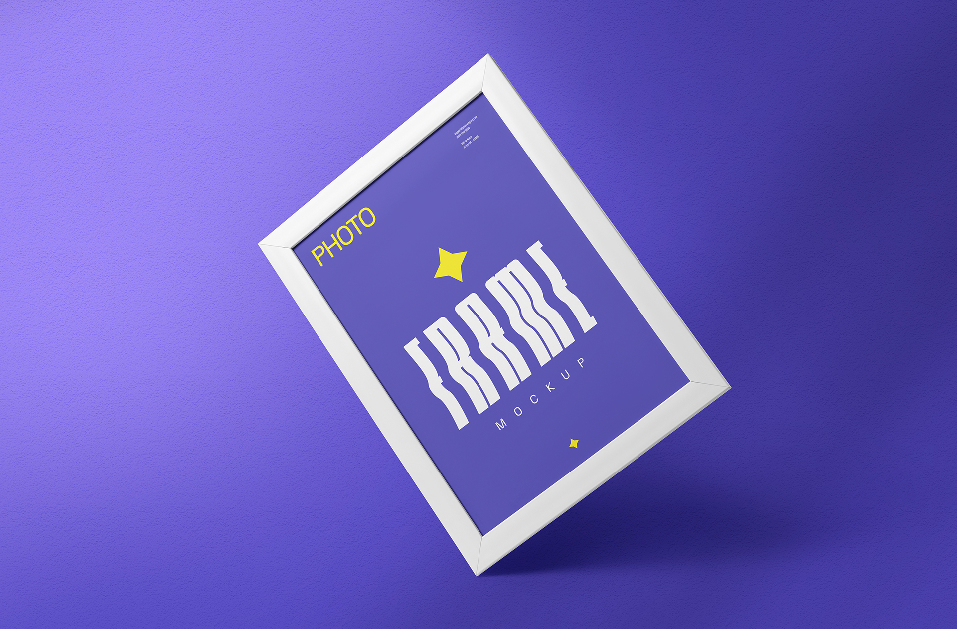 Floating Photo Frame Mockup