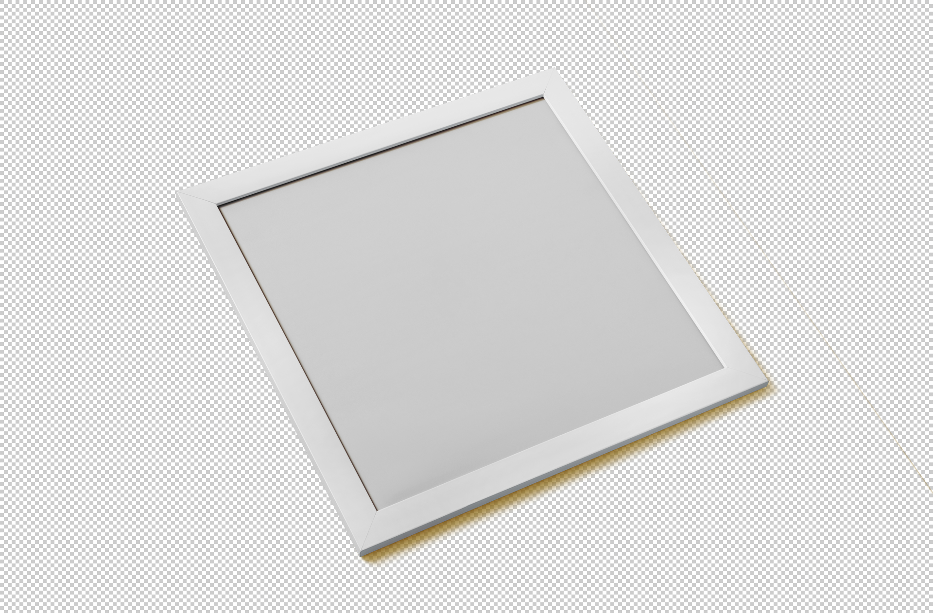 angled frame mock-up