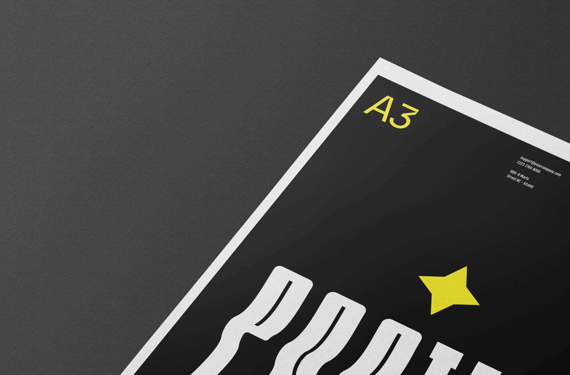 A3 poster mockup