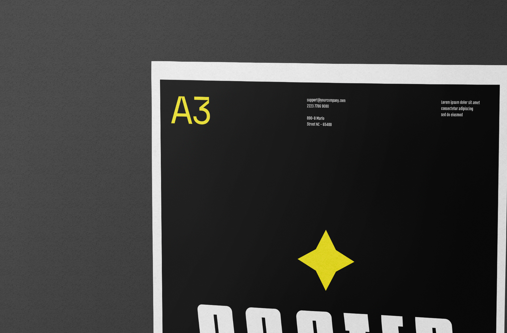 A3 poster mockup