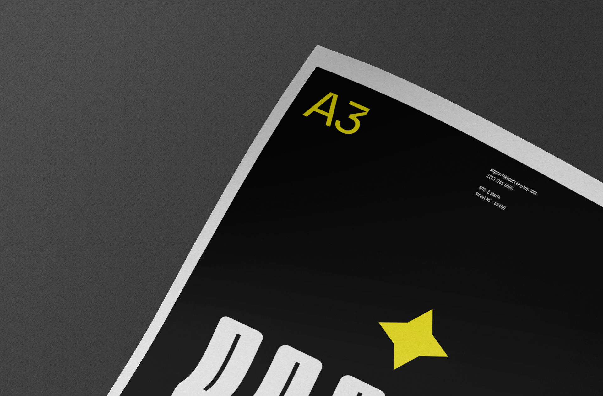 A3 poster mockup