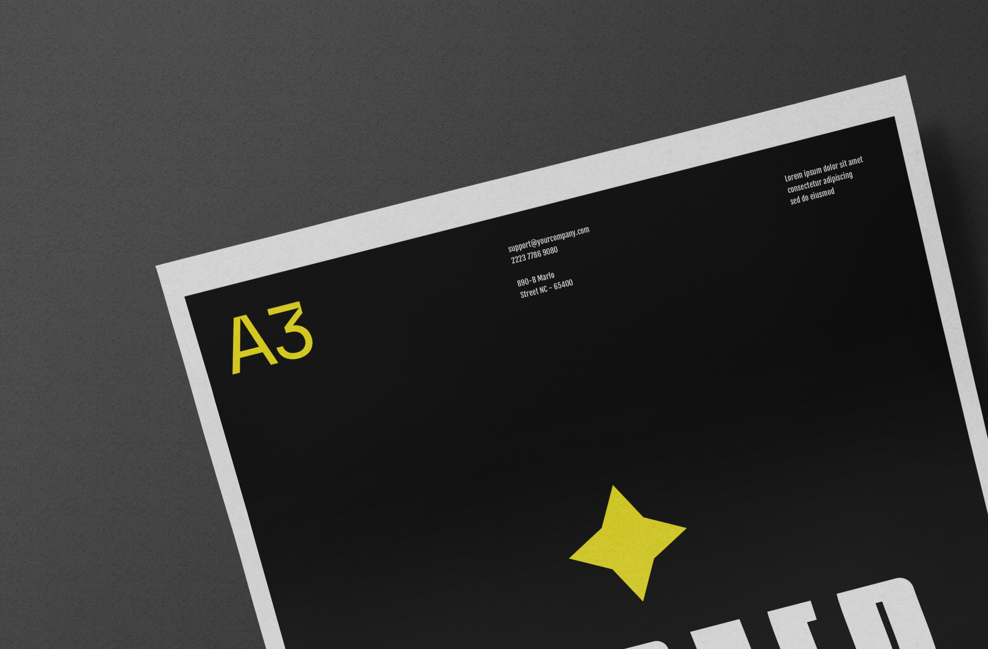 A3 poster mockup
