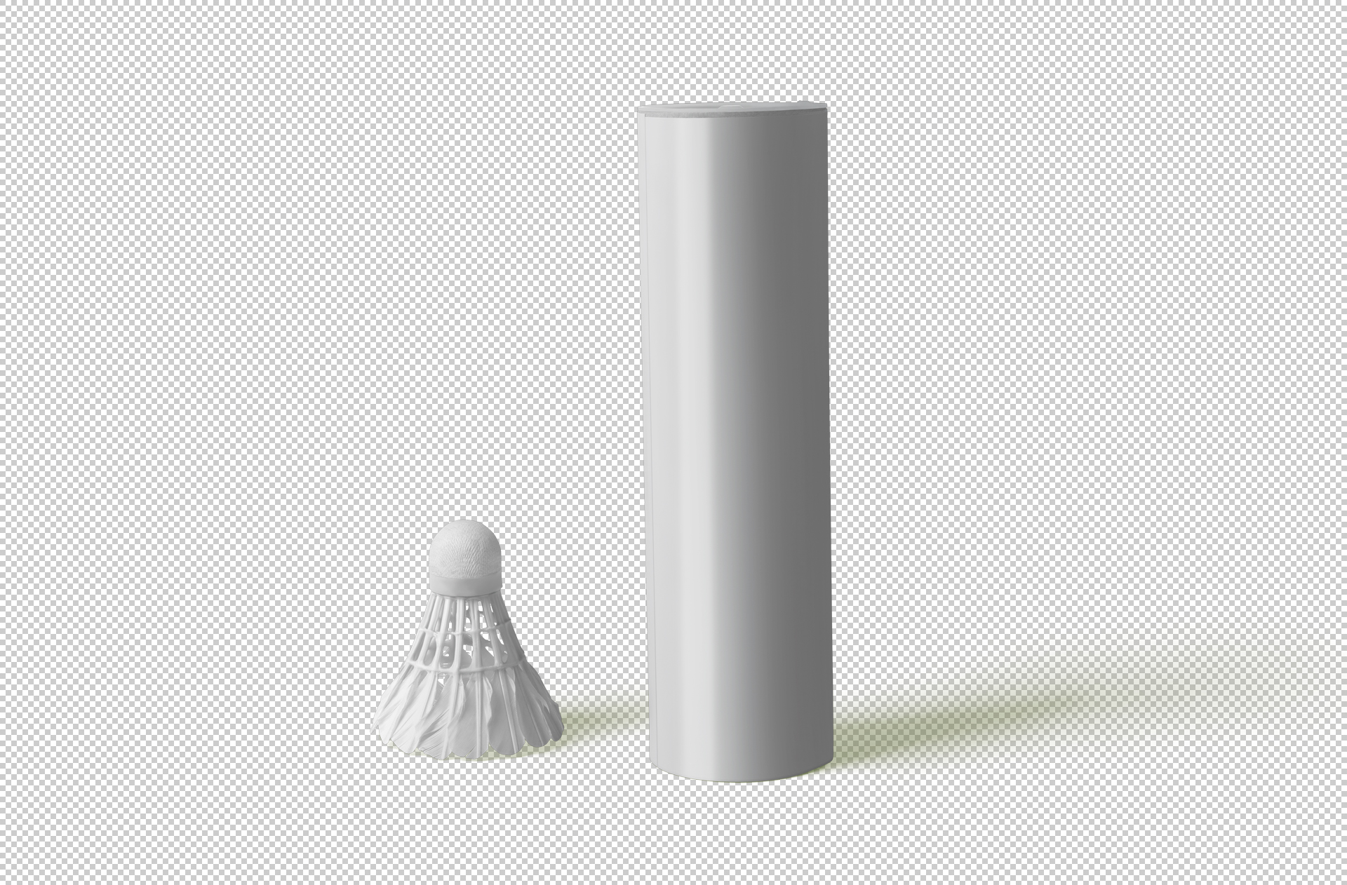 badminton accessories mockup