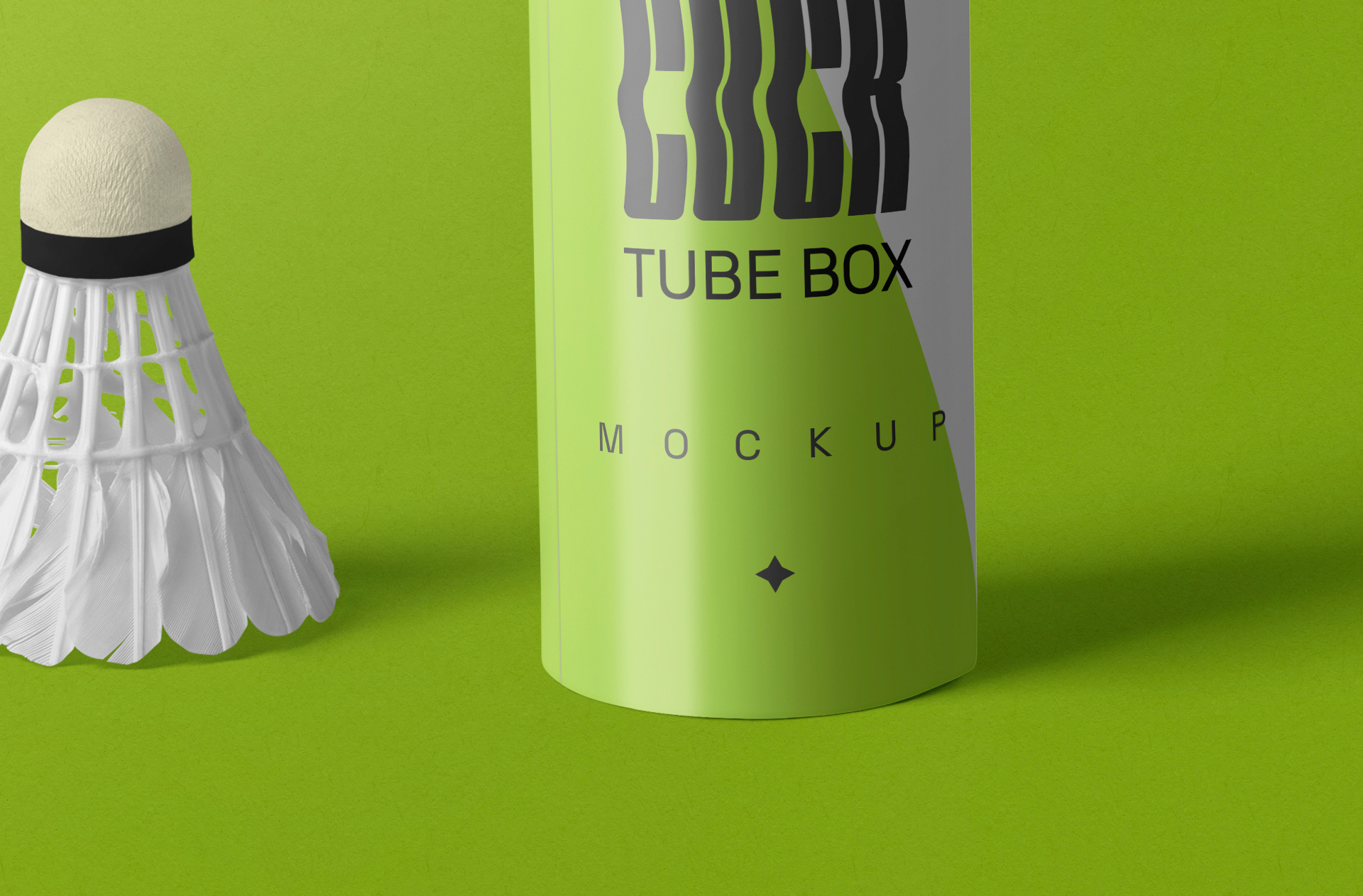 badminton accessories mockup