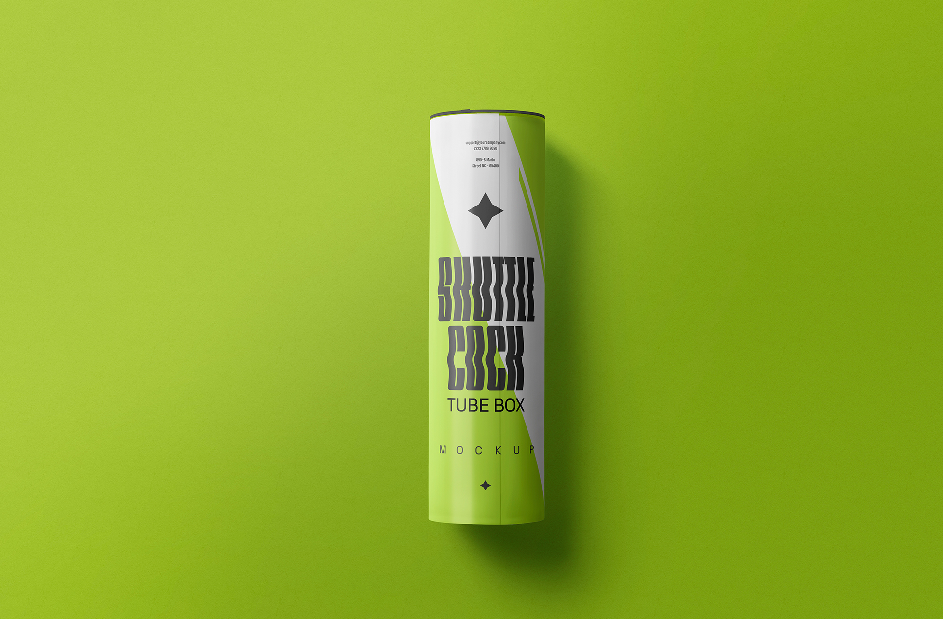 Professional Shuttlecock Tube Mockup with Clean Design