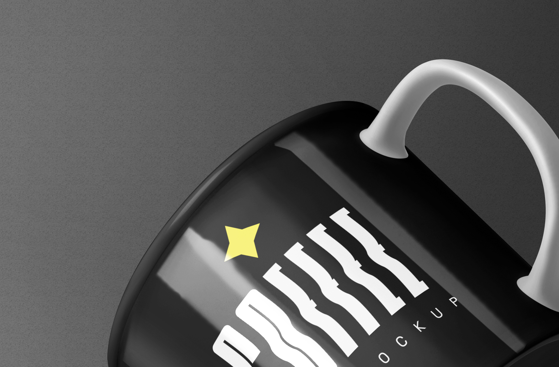 barista mug mockup