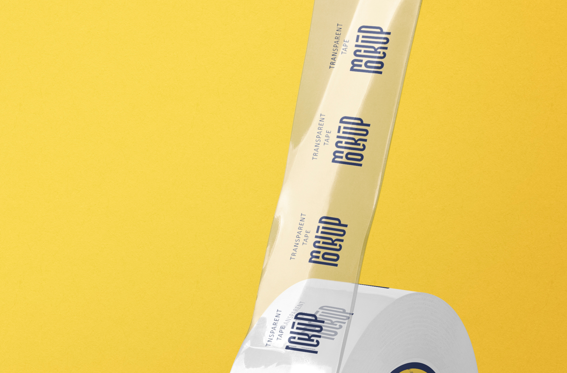 clear adhesive tape mockup