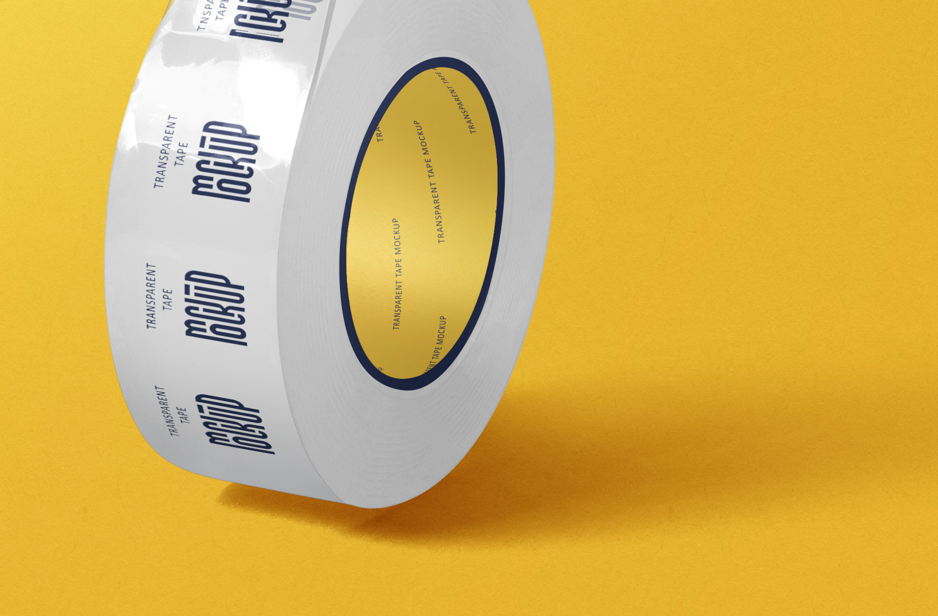 clear adhesive tape mockup