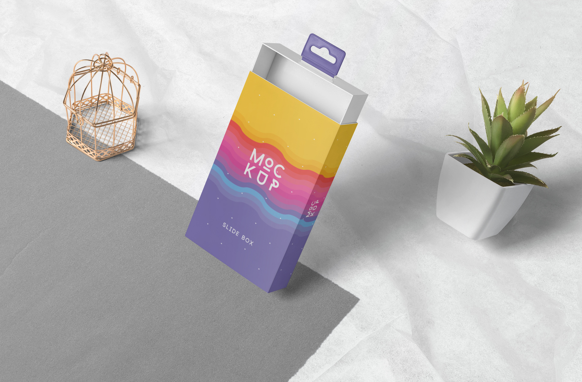 Elegant Slide Box Mockup for Branding