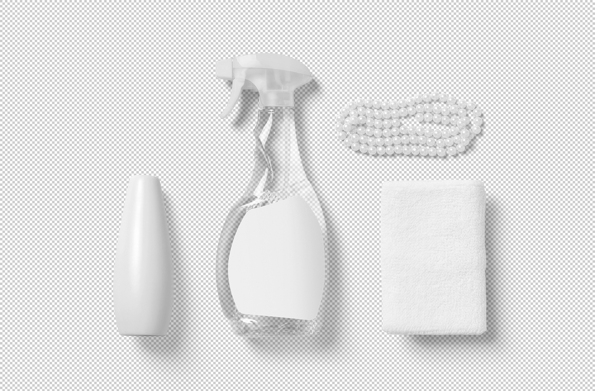 3D bottle mockup
