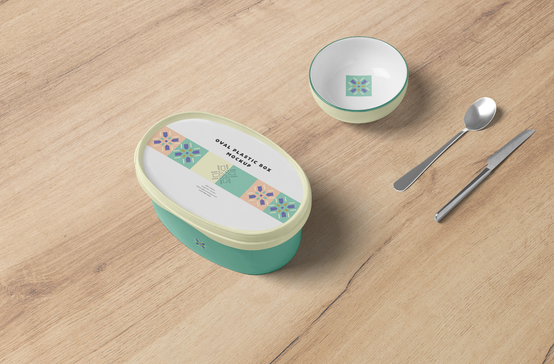 Plastic Storage Container Mockup – Customizable Design