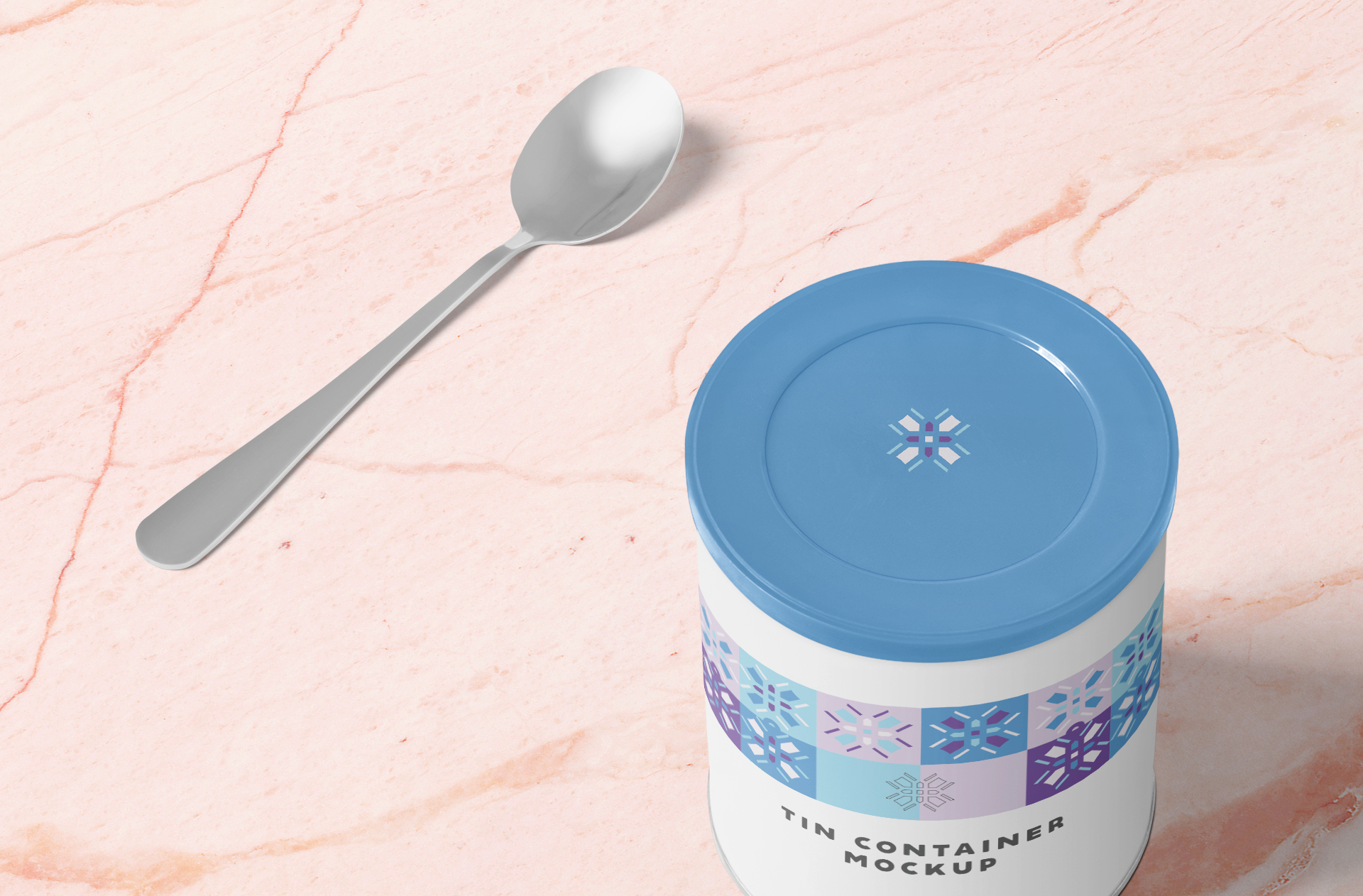 3D tin can mockup