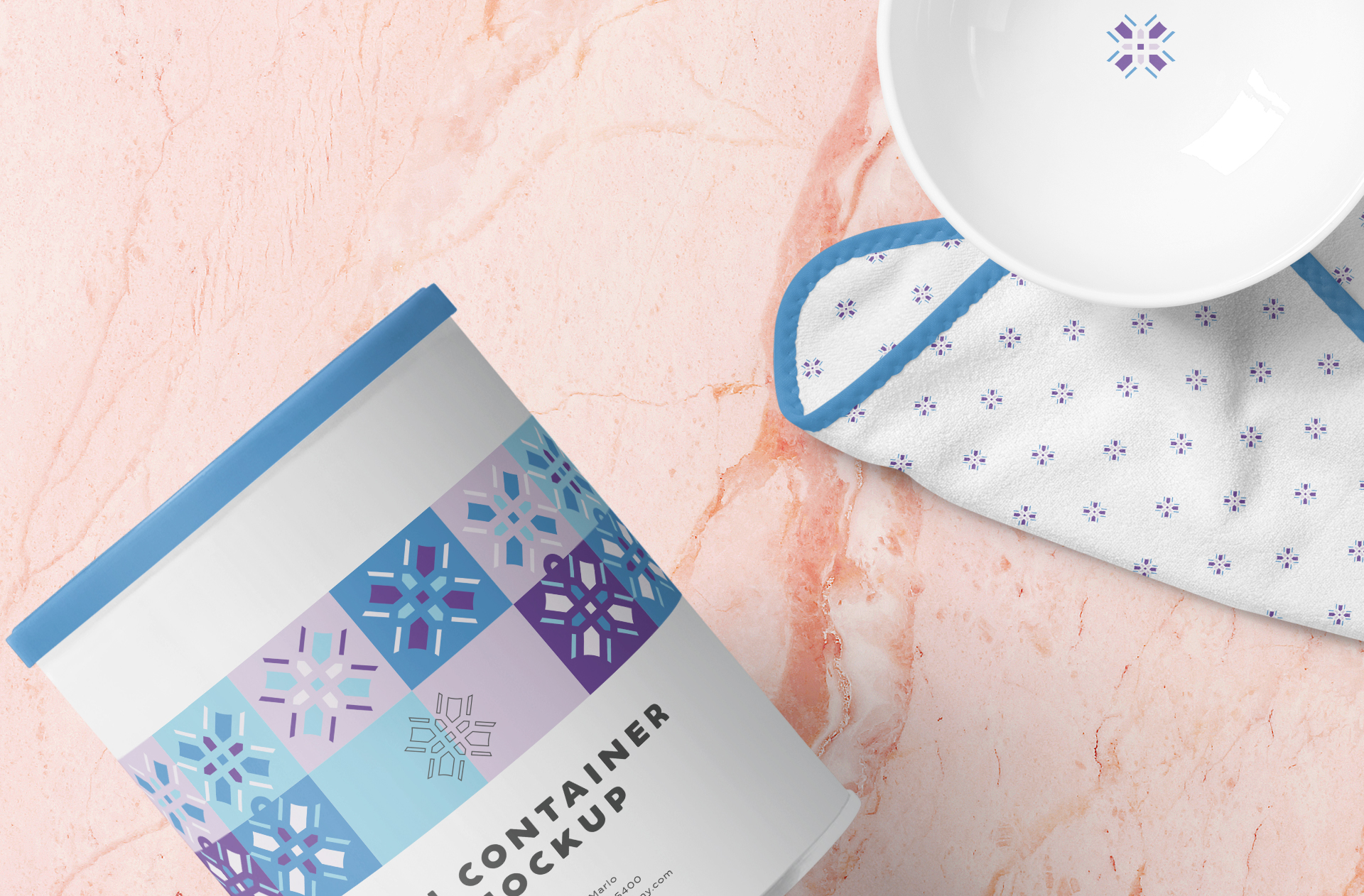 3D tin can mockup